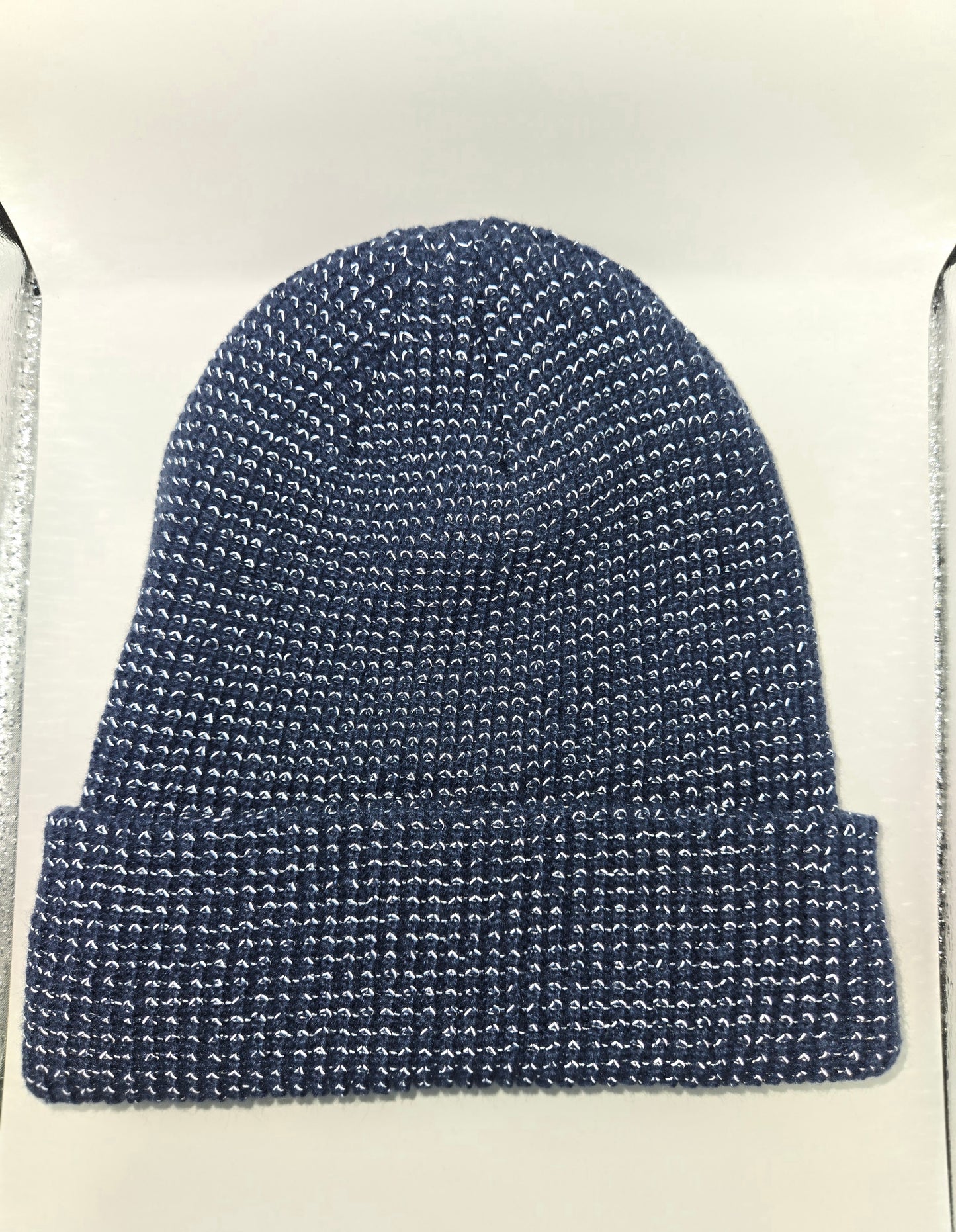 Reflektierende Mütze, dunkelblau (One-Size, 22 x 20cm, 1 Stk)