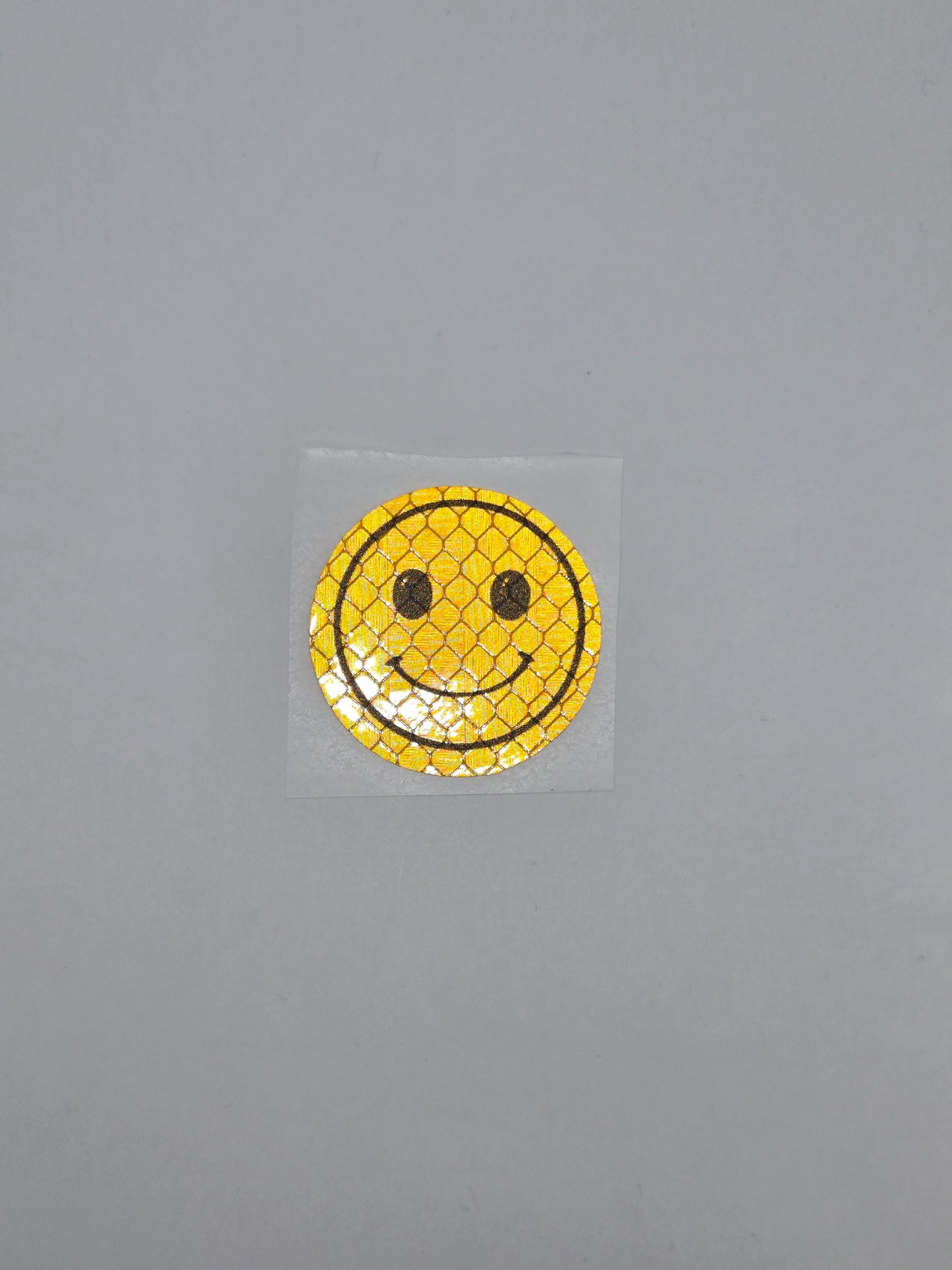 Smiley Reflektor-Sticker in orange (4 x 4 cm, 1 Stk)