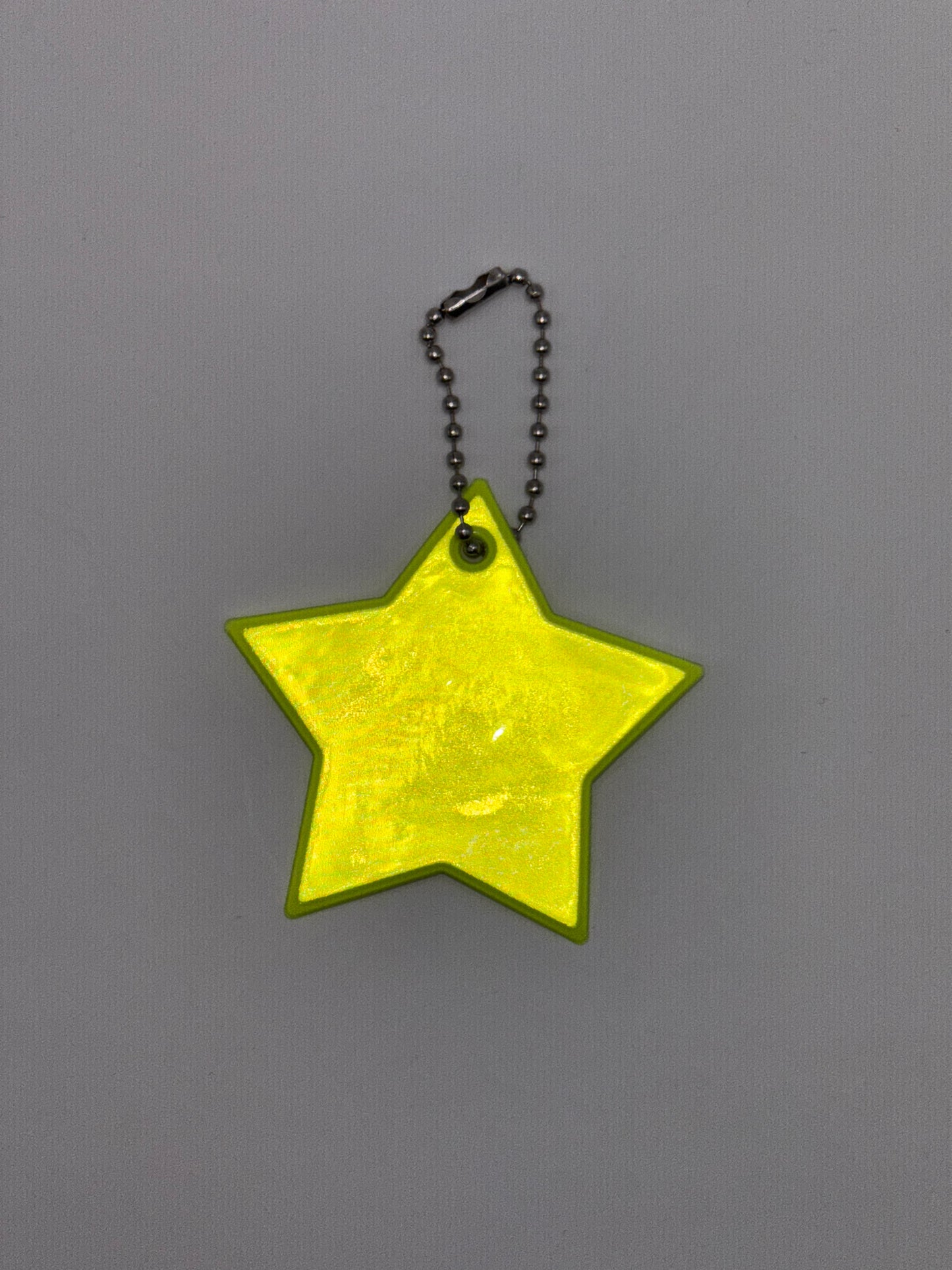 Reflektierender Stern-Anhänger, Farbe zufällig, 6x6cm (1stk)