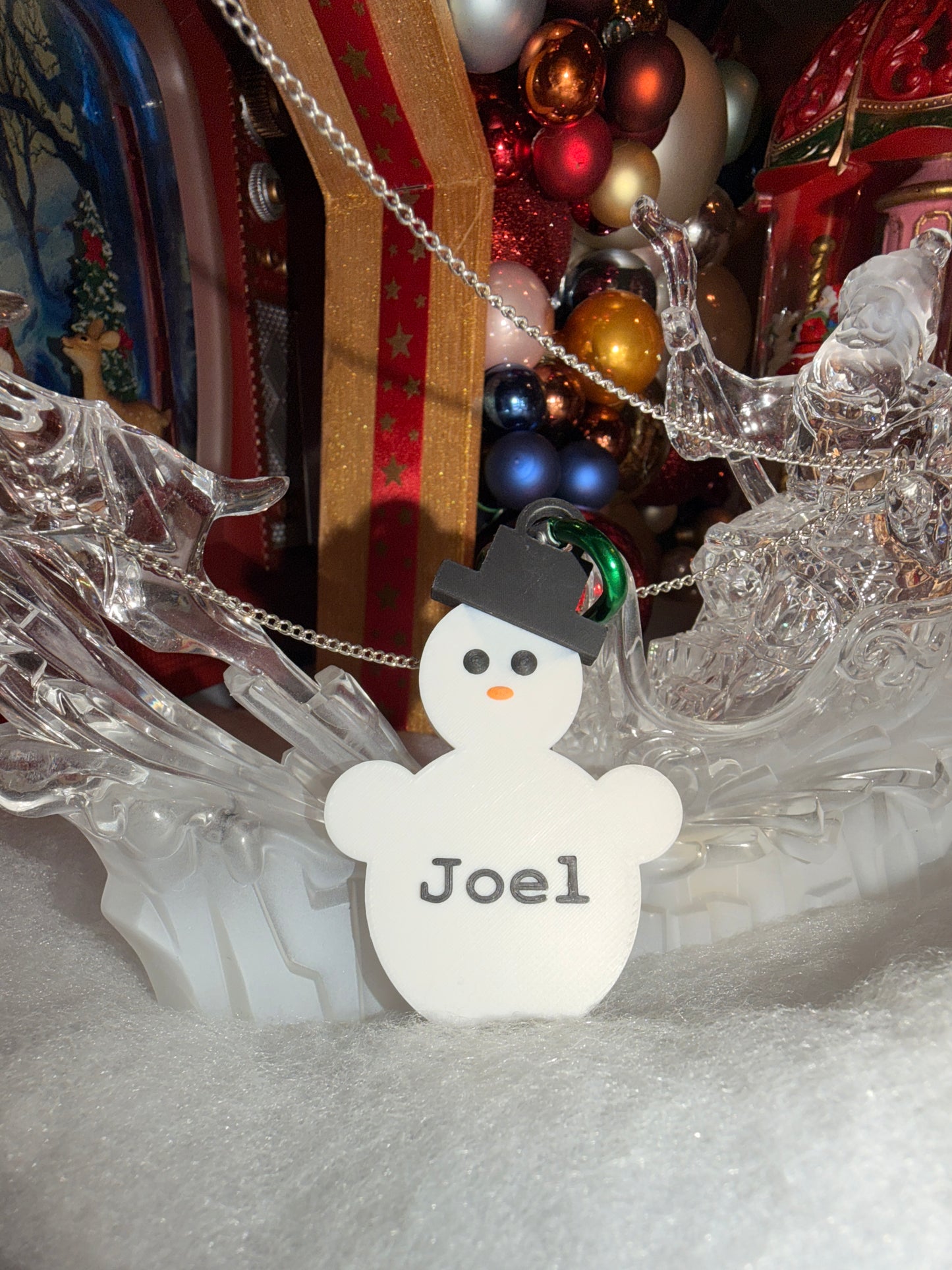 Nevi der Schneemann (3D-Anhänger) - personalisierbar