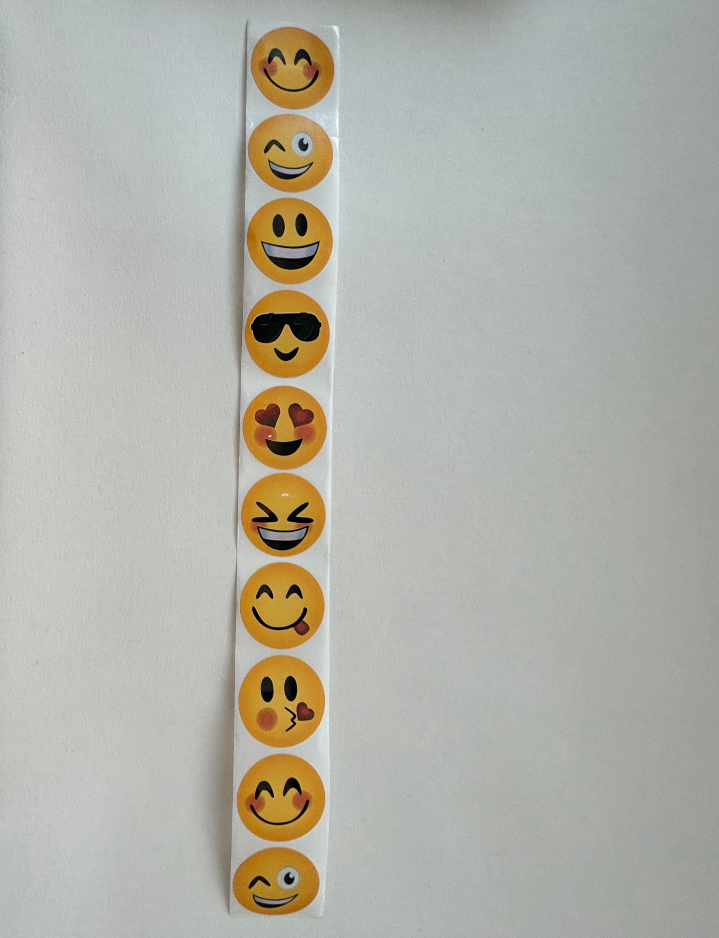 Smiley Sticker, 2.5cm gelb (10stk)
