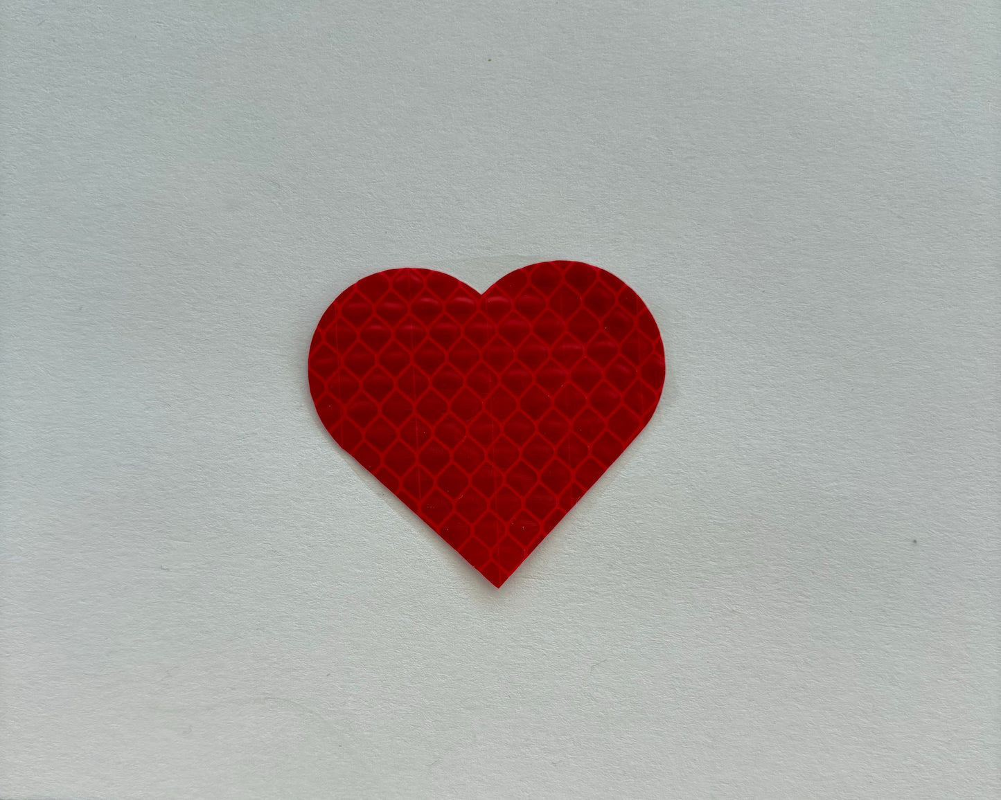 Reflektierende Herz-Aufkleber in rot, 4.7x4.3cm (1stk)