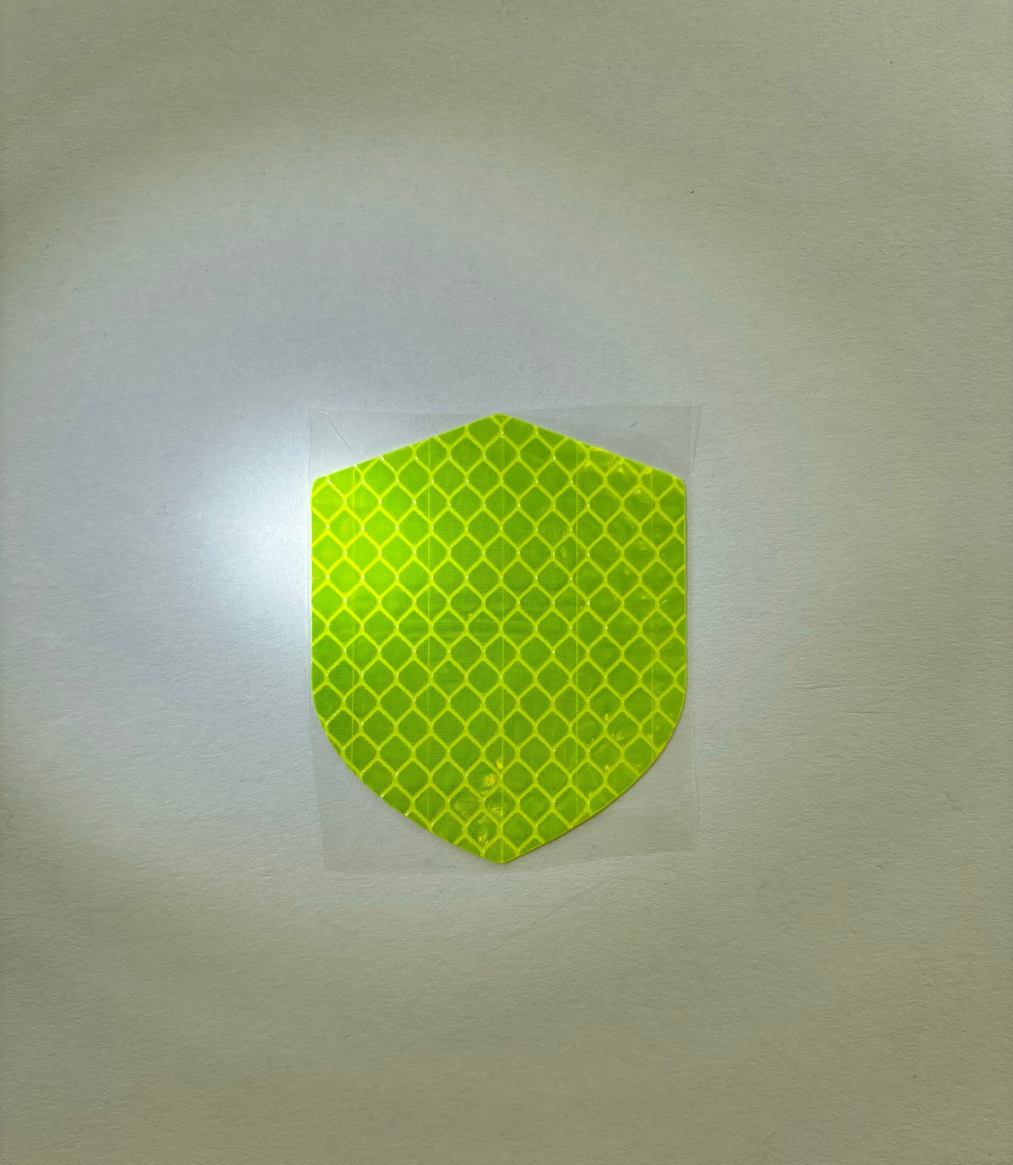 Reflektierende Schild-Aufkleber, leuchtgrün, 5x6cm (2stk)