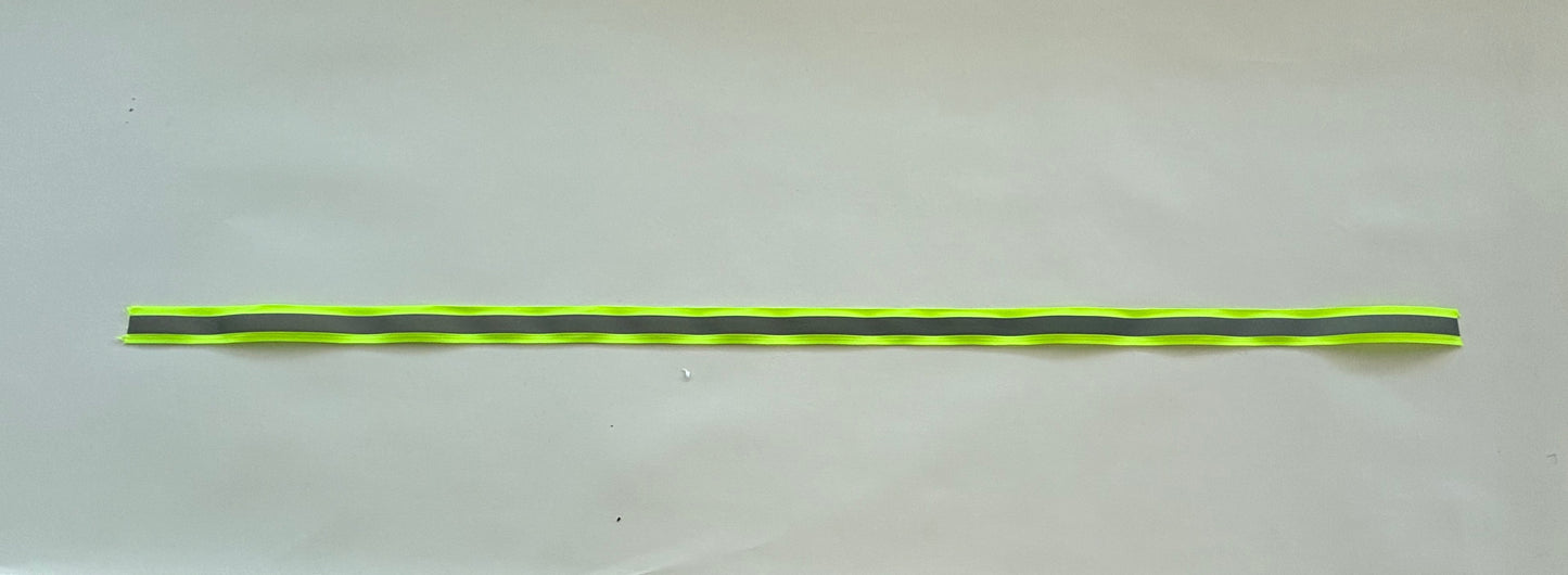 Reflektierendes Band zum annähen in leuchtgelb, 70cm (1stk)