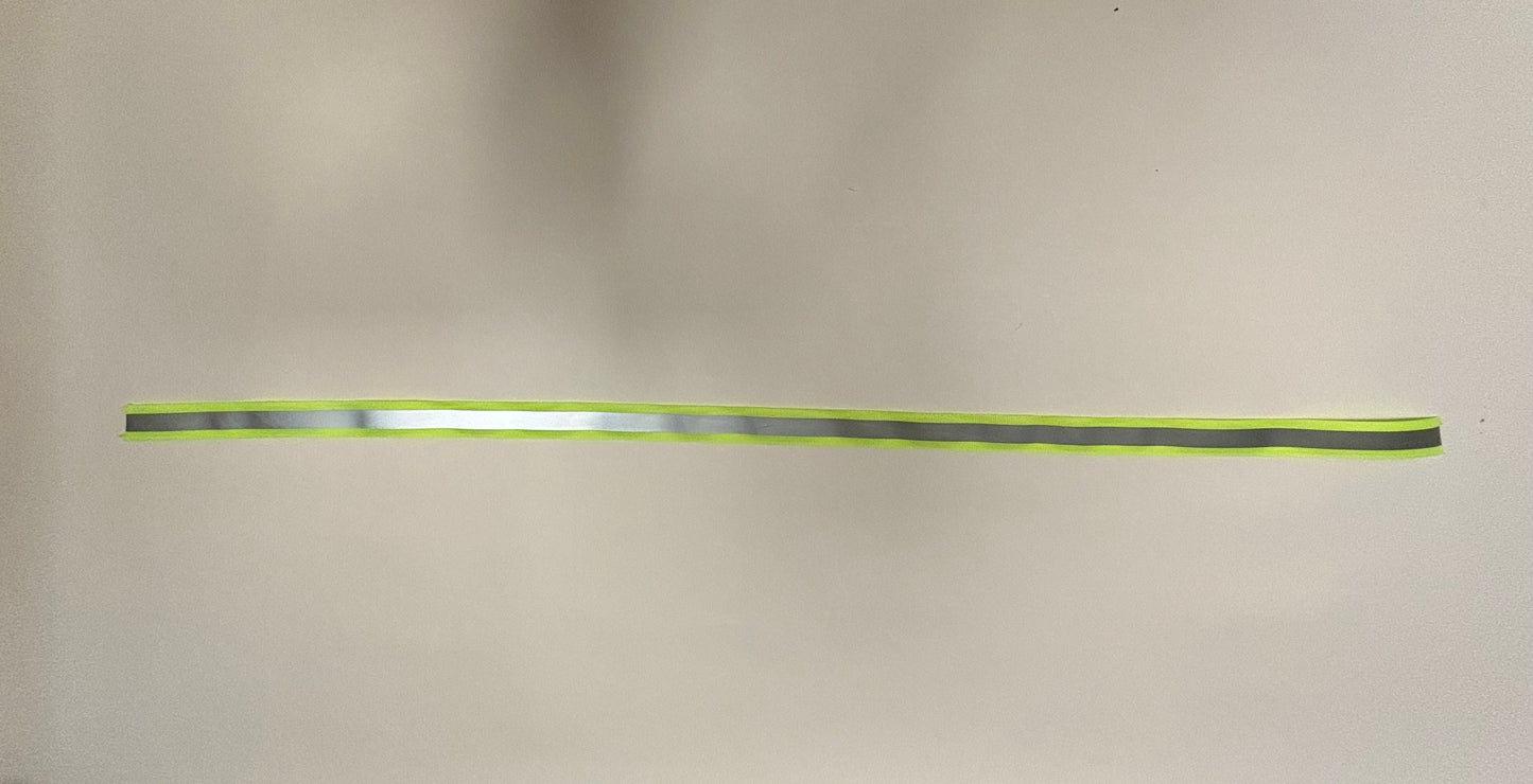 Reflektierendes Band zum annähen in leuchtgelb, 70cm (1stk)