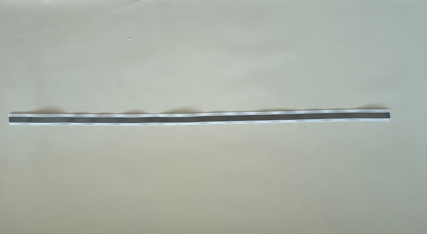 Reflektierendes Band zum annähen in weiss, 70cm (1stk)