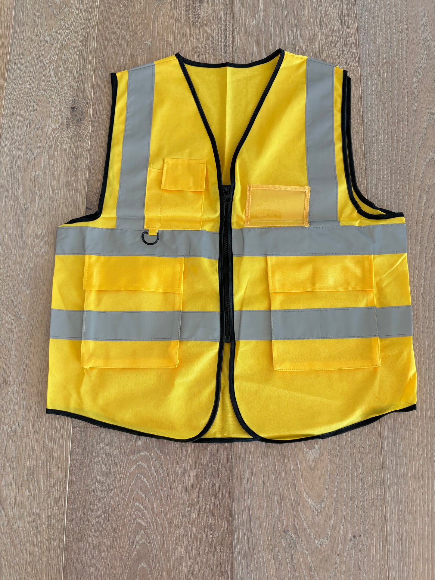 Leuchtweste reflektierend in gelb (mit Taschen), für Erwachsene (1stk)