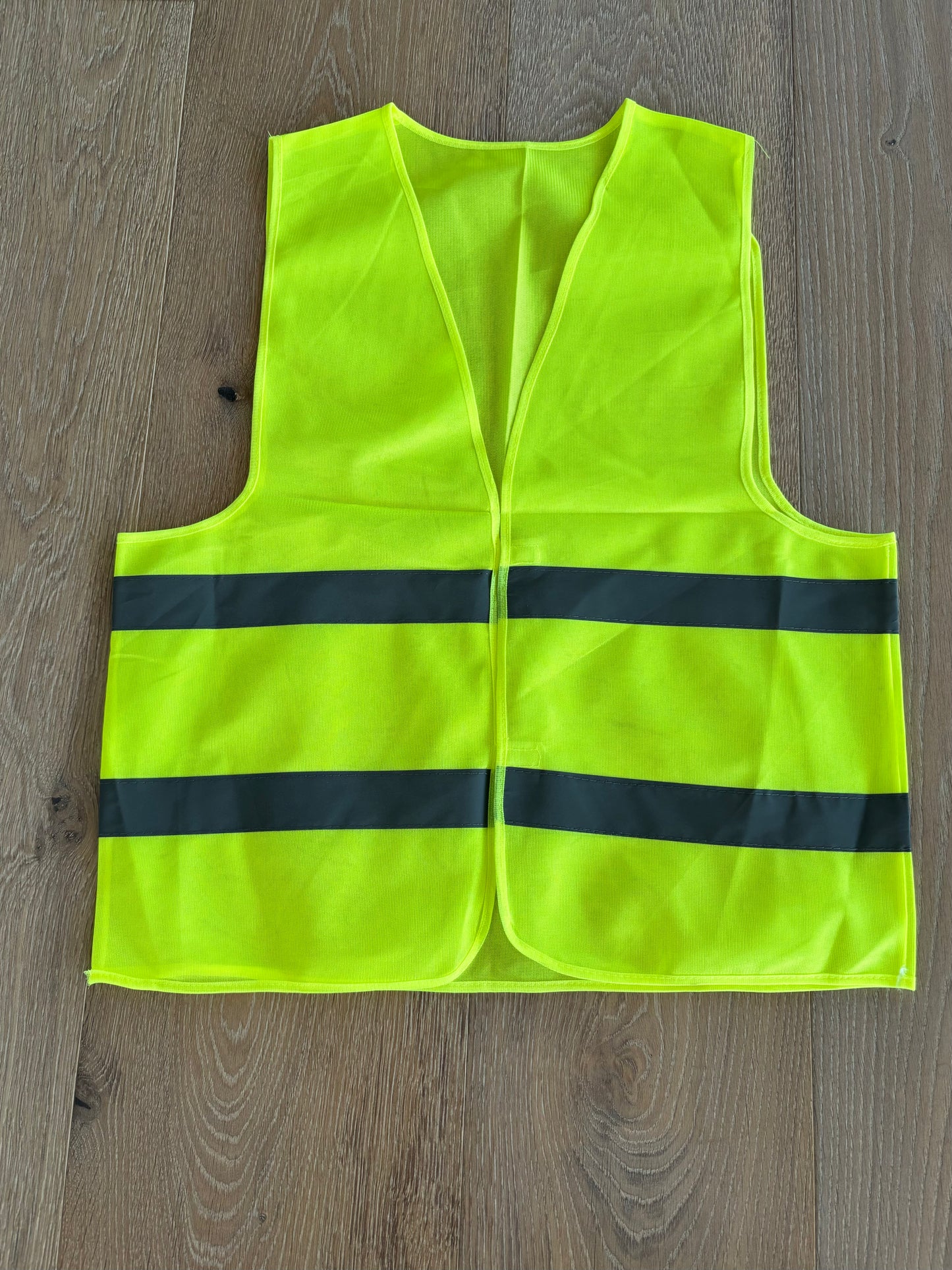 Leuchtweste reflektierend in leuchtgrün (ohne Taschen), für Erwachsene (1stk)