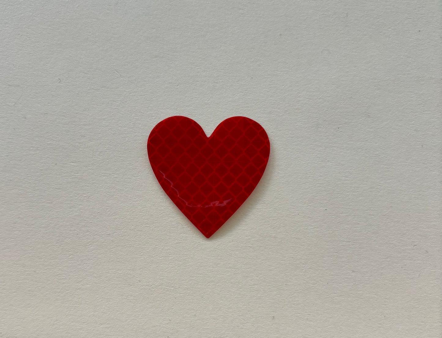 Reflektierender Herz-Aufkleber in rot, 4x4cm (1stk)