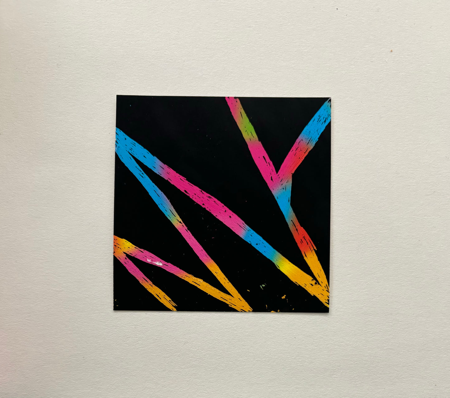 Regenbogen-Kratz-Kunstnotizen, 8.5cm x 8.5cm (4stk)