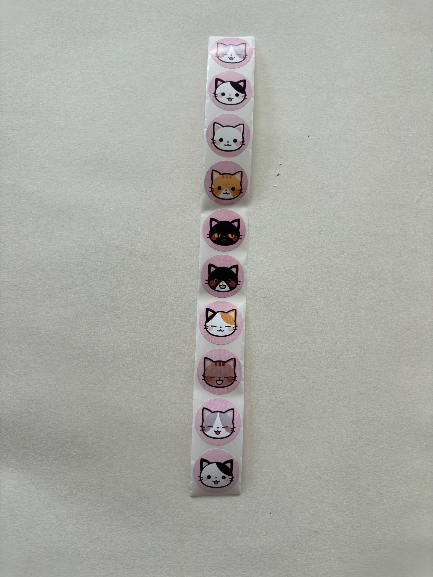 Katzen Sticker, 2.5cm x 2.5cm (10stk)