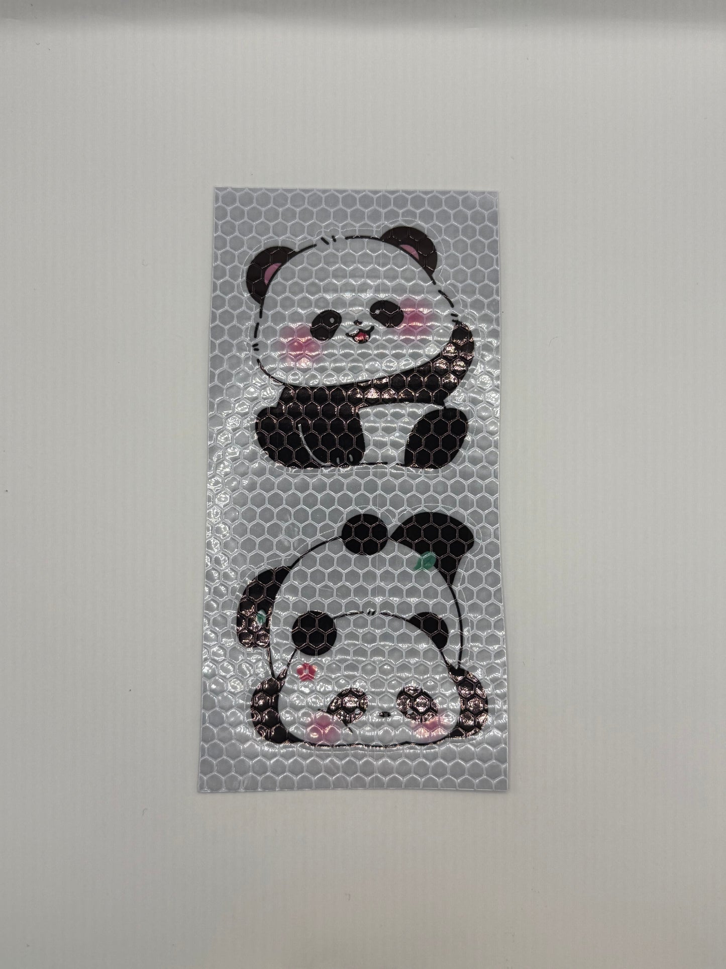 Panda Reflektor-Sticker, 6cm x 6cm (2stk)