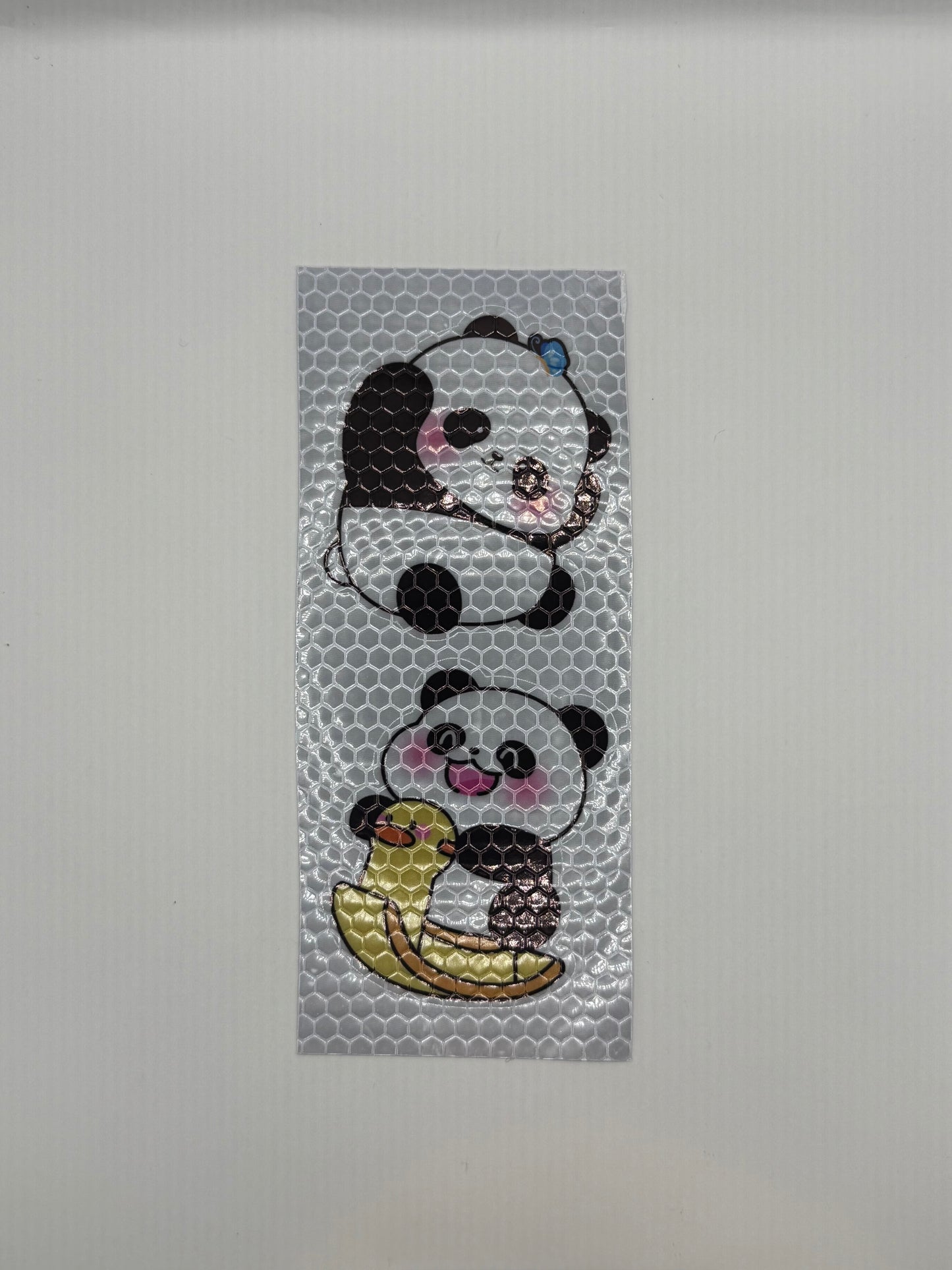 Panda Reflektor-Sticker, 6cm x 6cm (2stk)