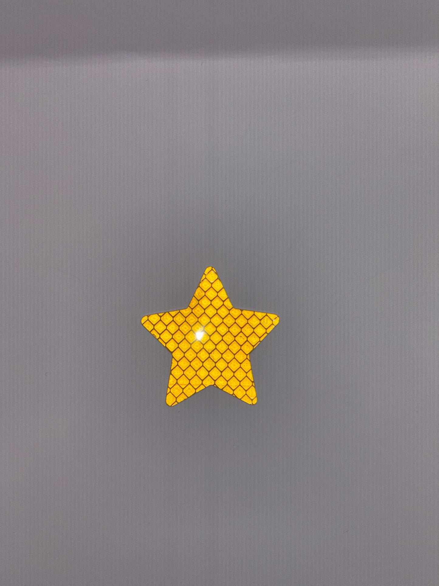 Reflektierender Stern-Aufkleber in orange, 5.5cm x 5.5cm (1stk)