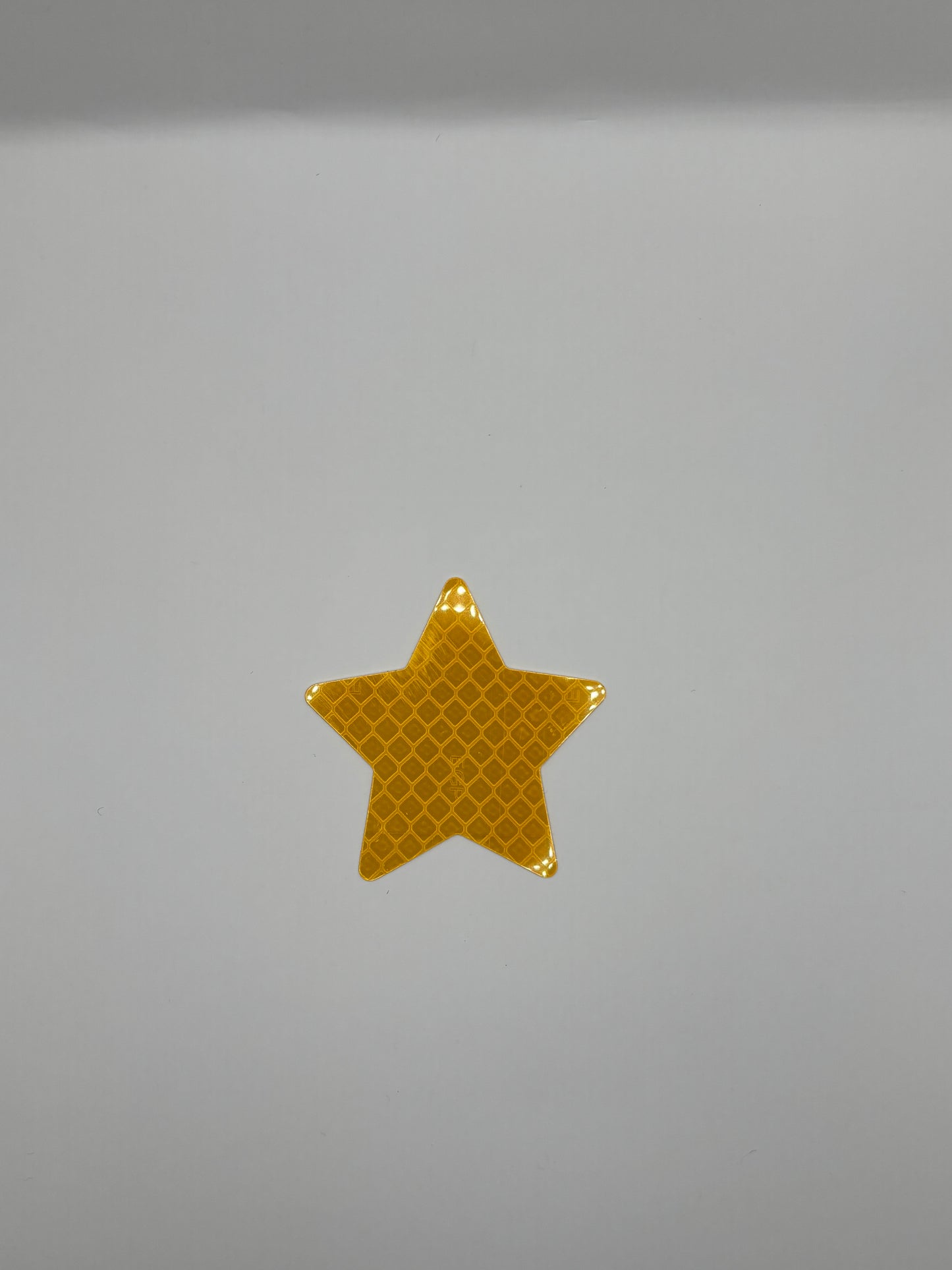 Reflektierender Stern-Aufkleber in orange, 5.5cm x 5.5cm (1stk)