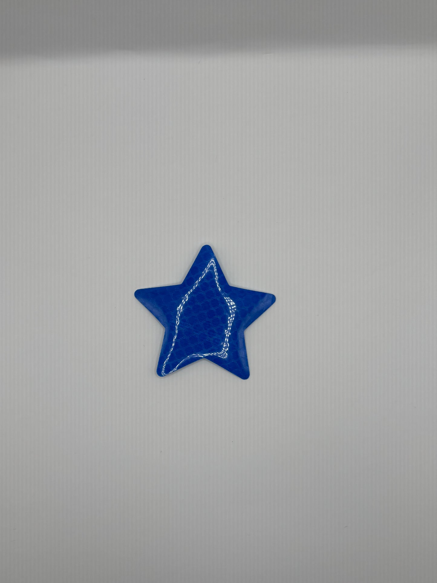 Reflektierender Stern-Aufkleber in blau, 5cm x 5cm (1stk)