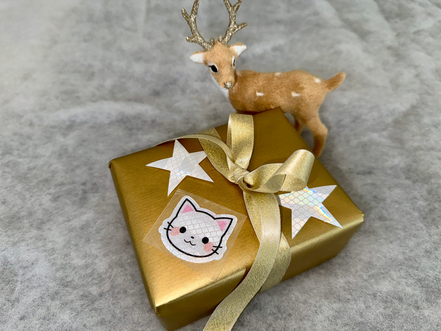 Reflektierender Katzen-Aufkleber, 4.7cm x 4cm (1stk)