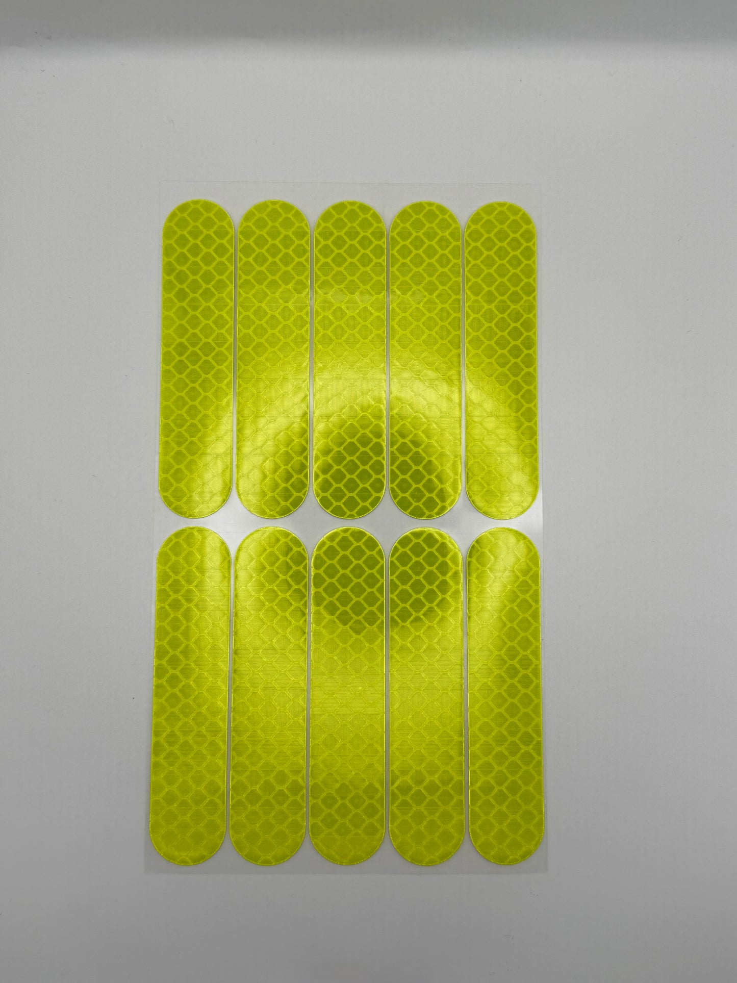 Reflektierende Aufkleber, leuchtgelb, 8x1.8cm (10stk)