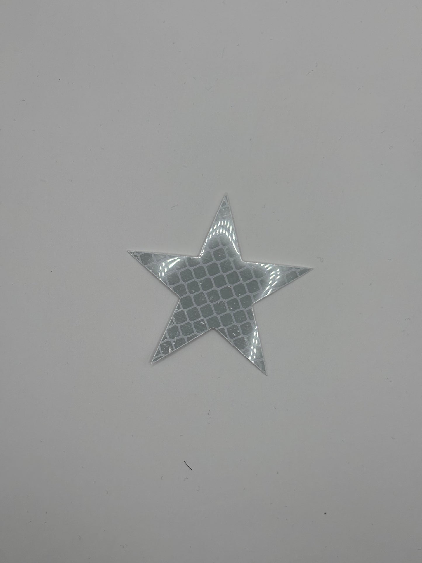 Reflektierender Stern-Aufkleber in silber, 5.3cm x 5.3cm (1stk)