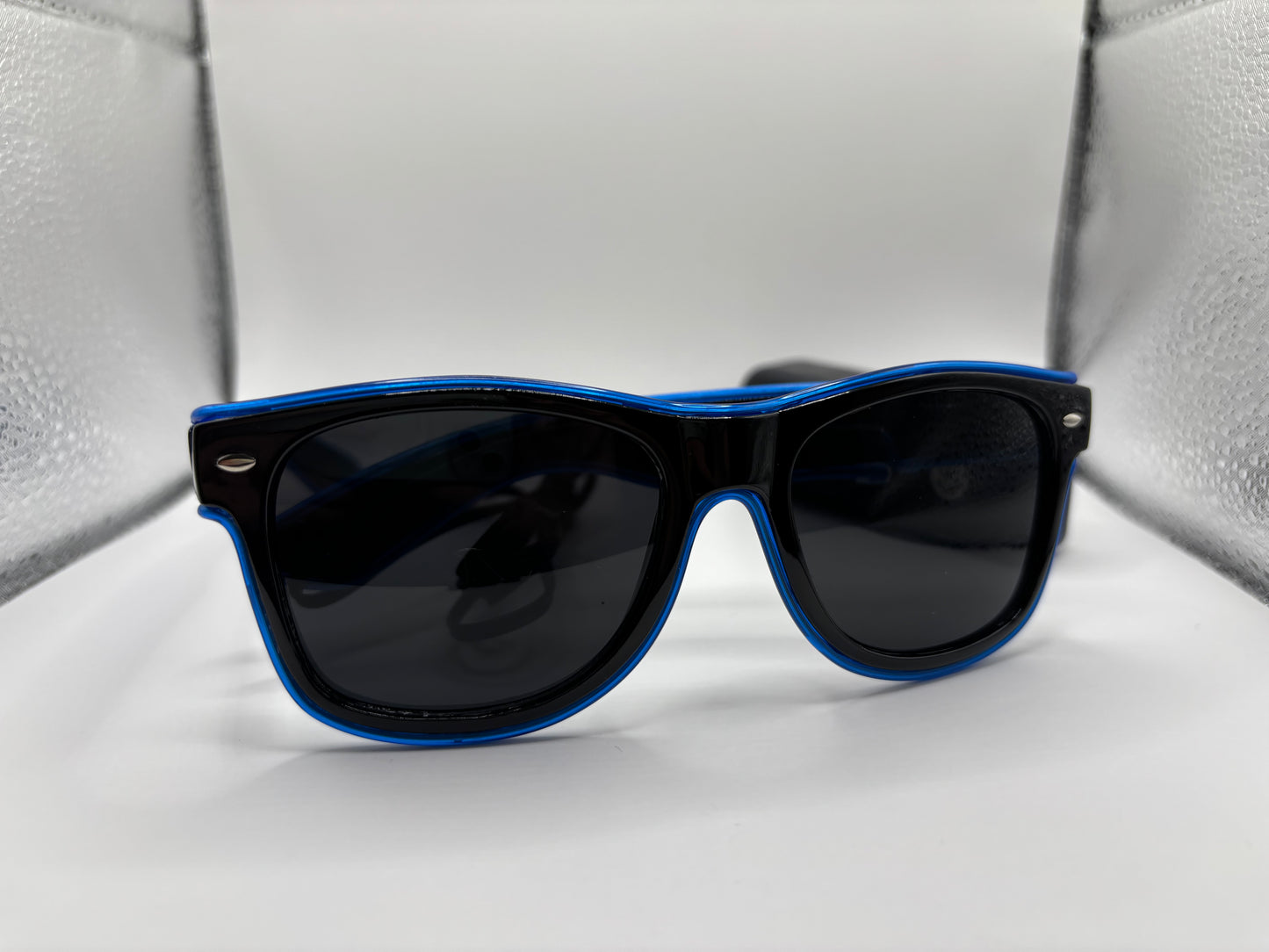 LED Party-Brille, dunkelblau (1stk ohne Batterien)