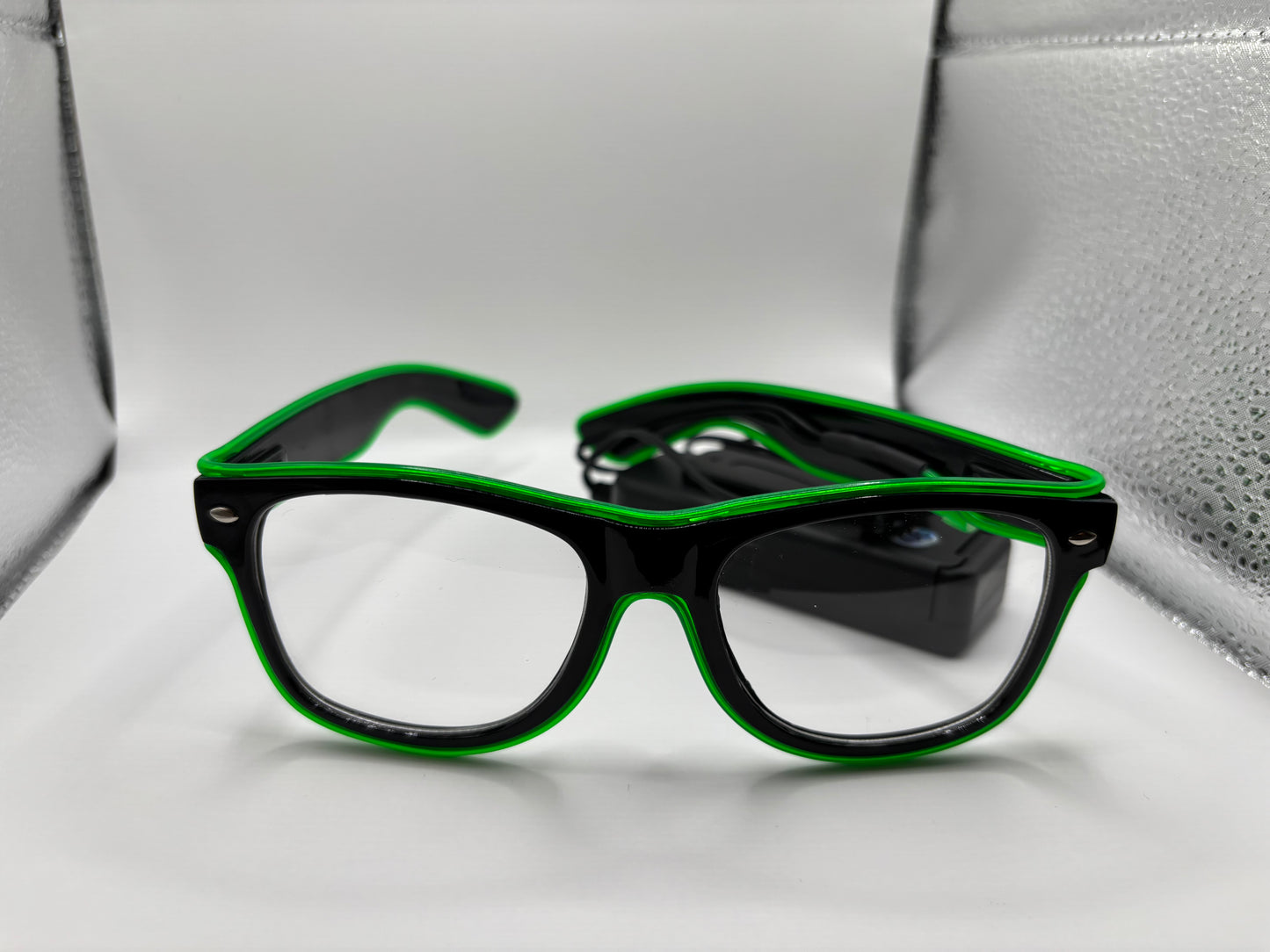 LED Party-Brille, grün (1stk ohne Batterien)