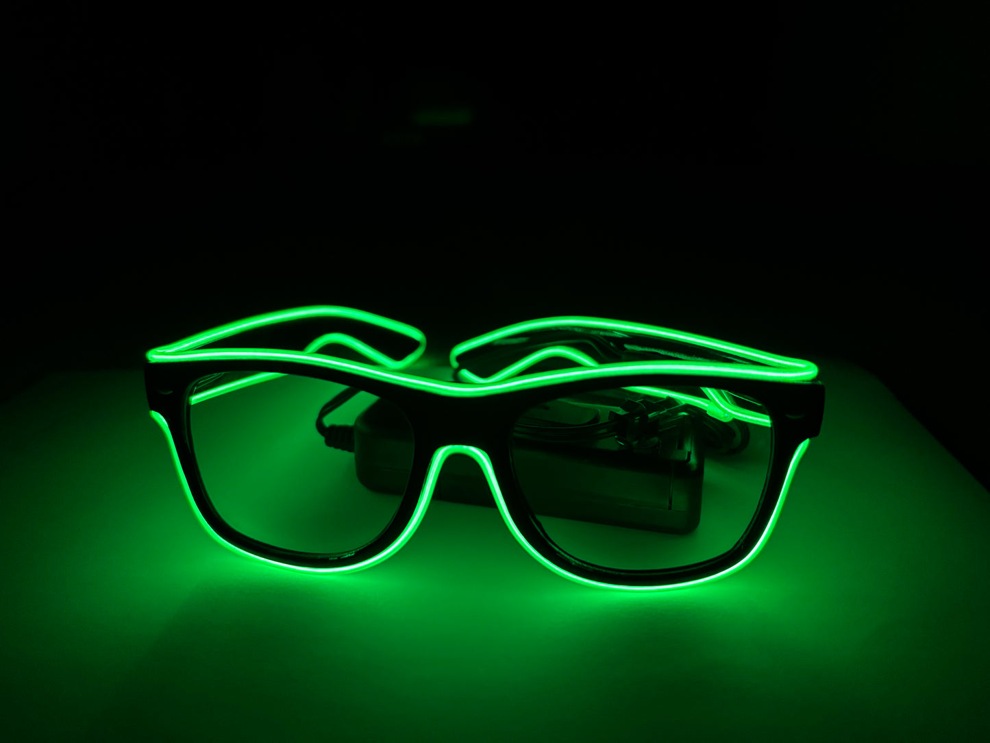 LED Party-Brille, grün (1stk ohne Batterien)