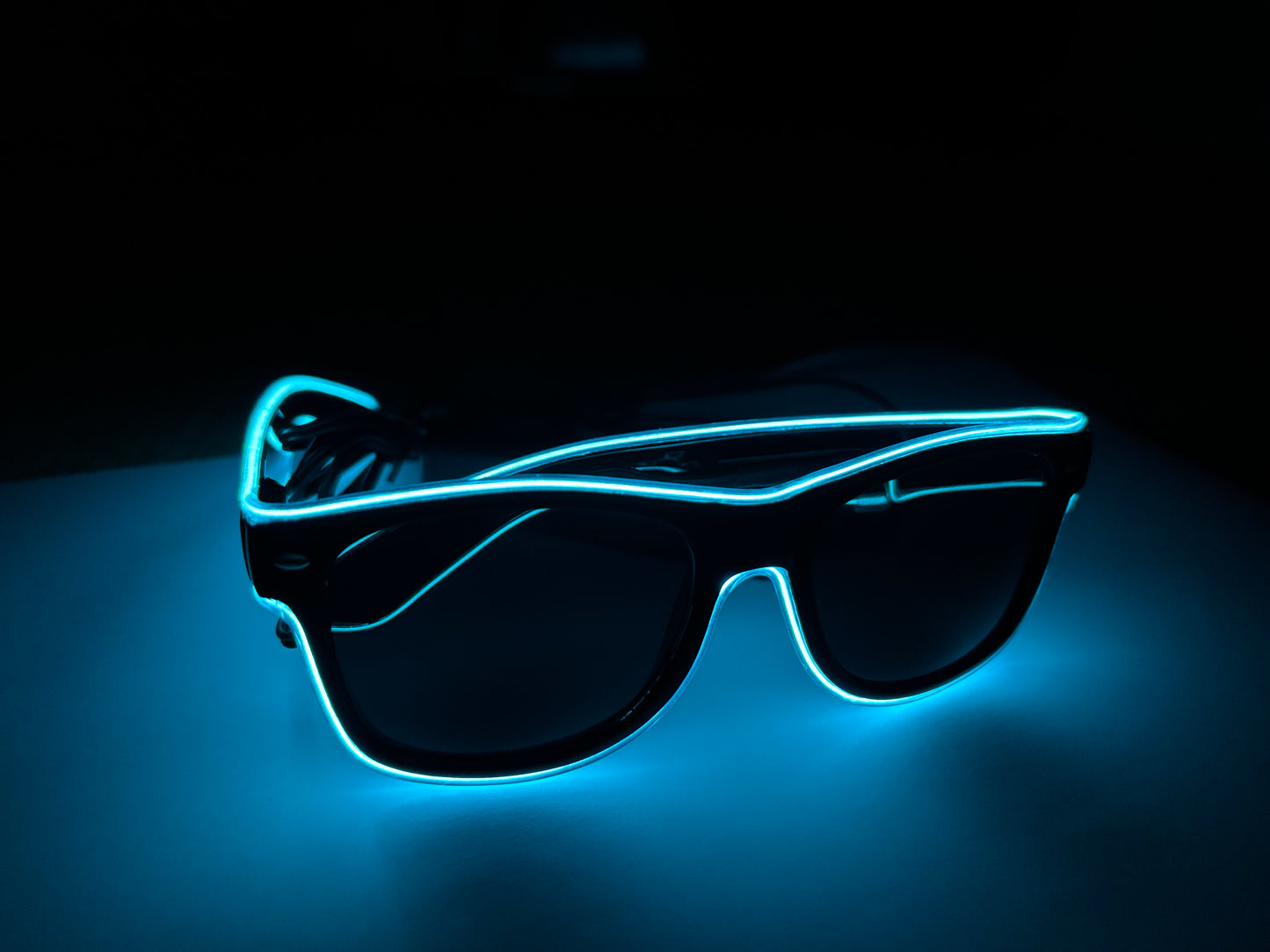 LED Party-Brille, hellblau (1stk ohne Batterien)