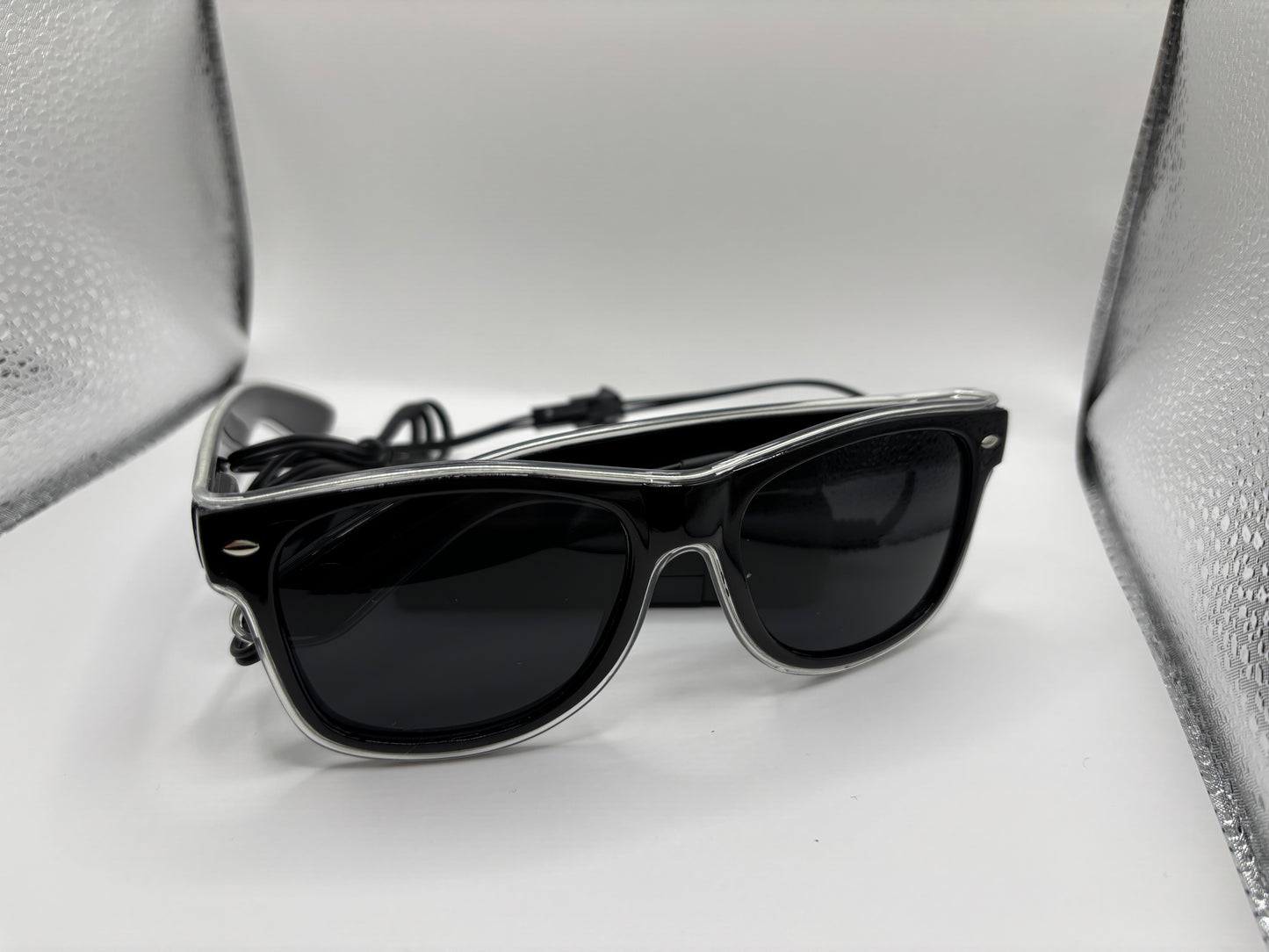 LED Party-Brille, hellblau (1stk ohne Batterien)