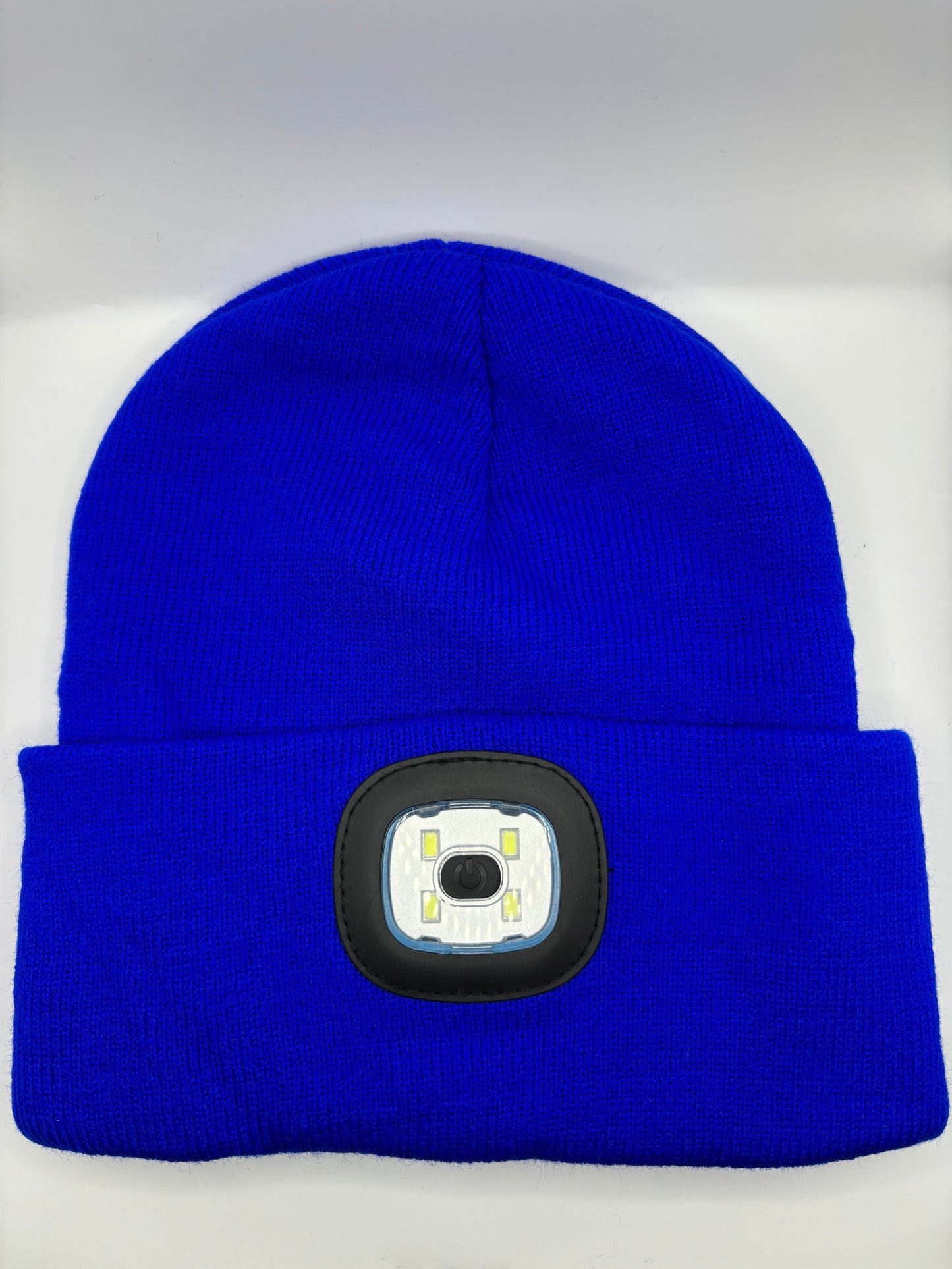 Beanie-Mütze mit LED-Licht, blau, 20 x 21cm (1stk)