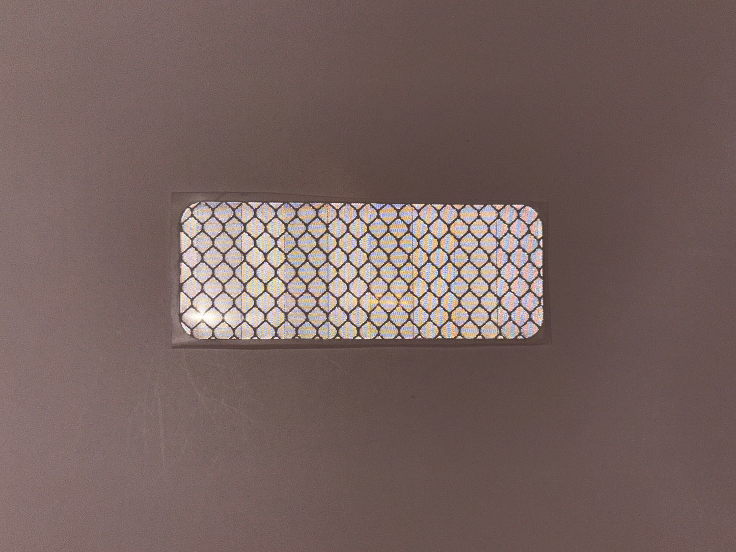 Rechteckiger Reflektor-Aufkleber in silber, 3cm x 8cm (1stk)