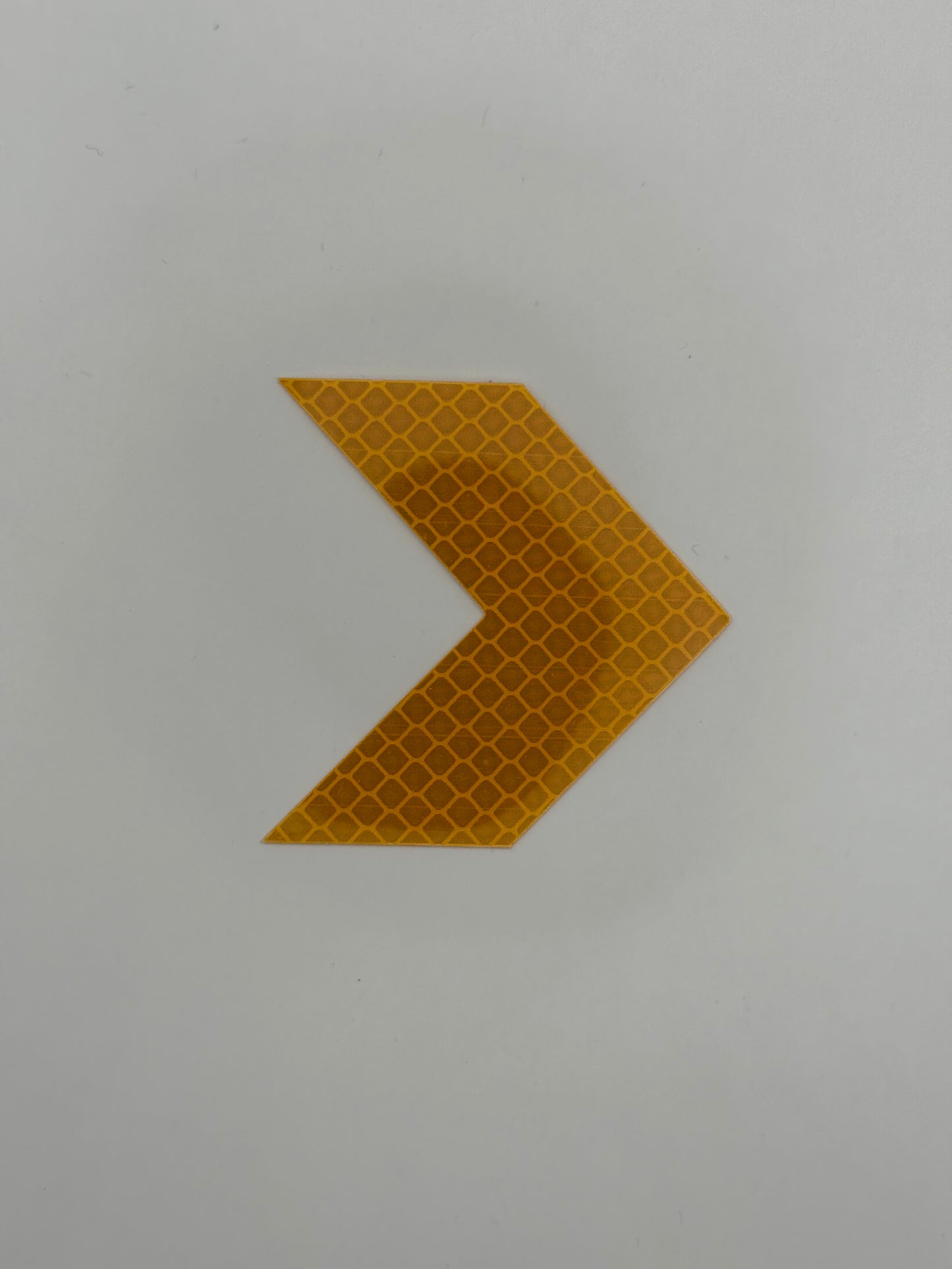 Reflektierender Pfeil-Aufkleber in orange, 6cm x 6cm (1stk)