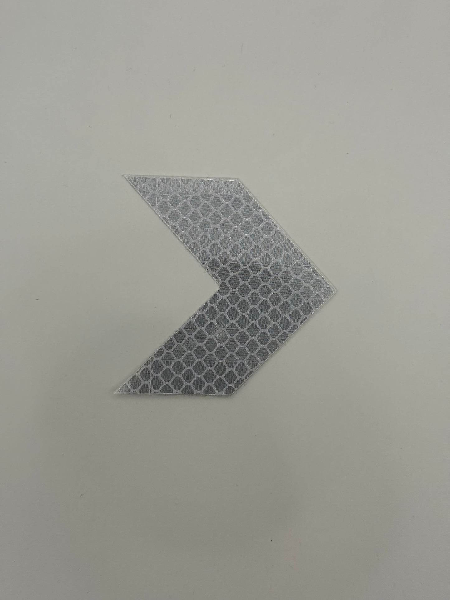 Reflektierender Pfeil-Aufkleber in silber, 6cm x 6cm (1stk)