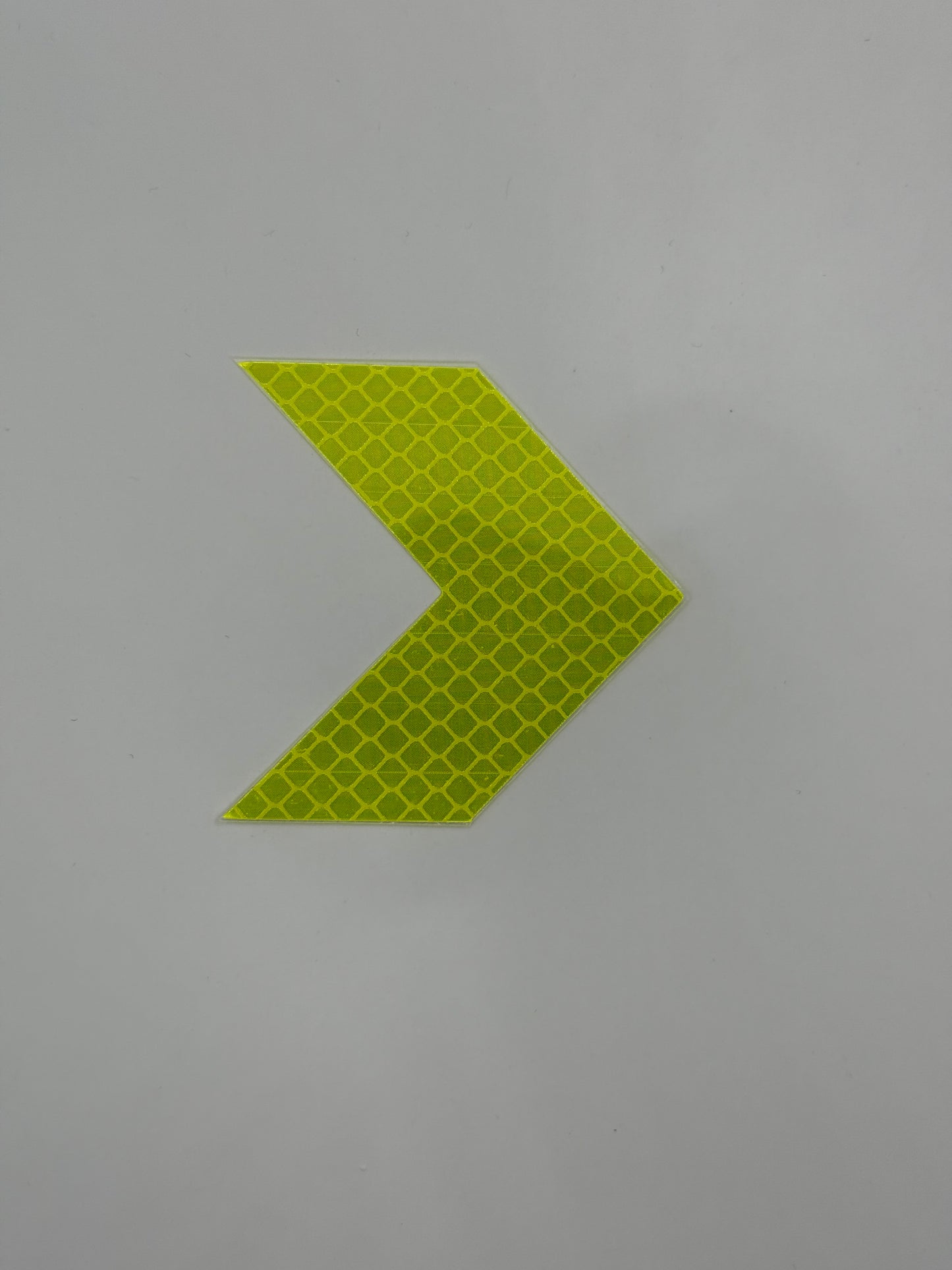 Reflektierender Pfeil-Aufkleber in leuchtgelb, 6x6cm (1stk)