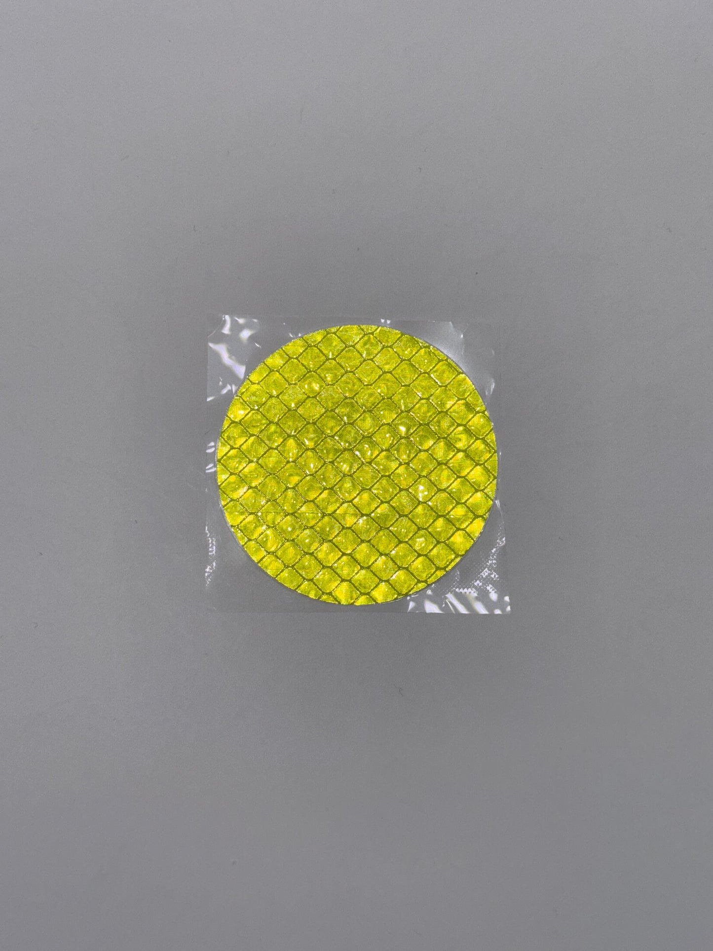 Runder Reflektor-Aufkleber, leuchtgrün, 5x5cm (1stk)