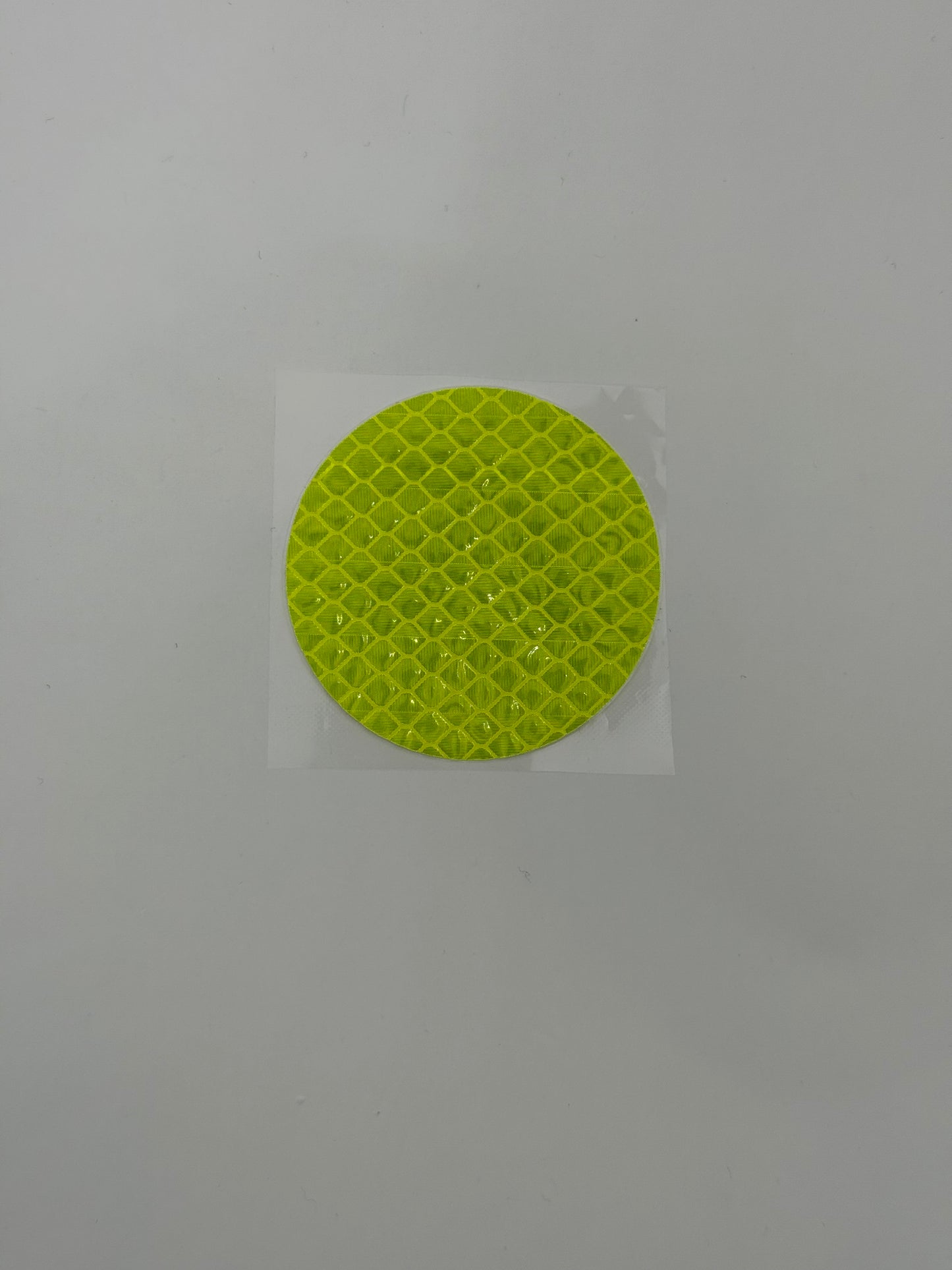 Runder Reflektor-Aufkleber, leuchtgrün, 5x5cm (1stk)