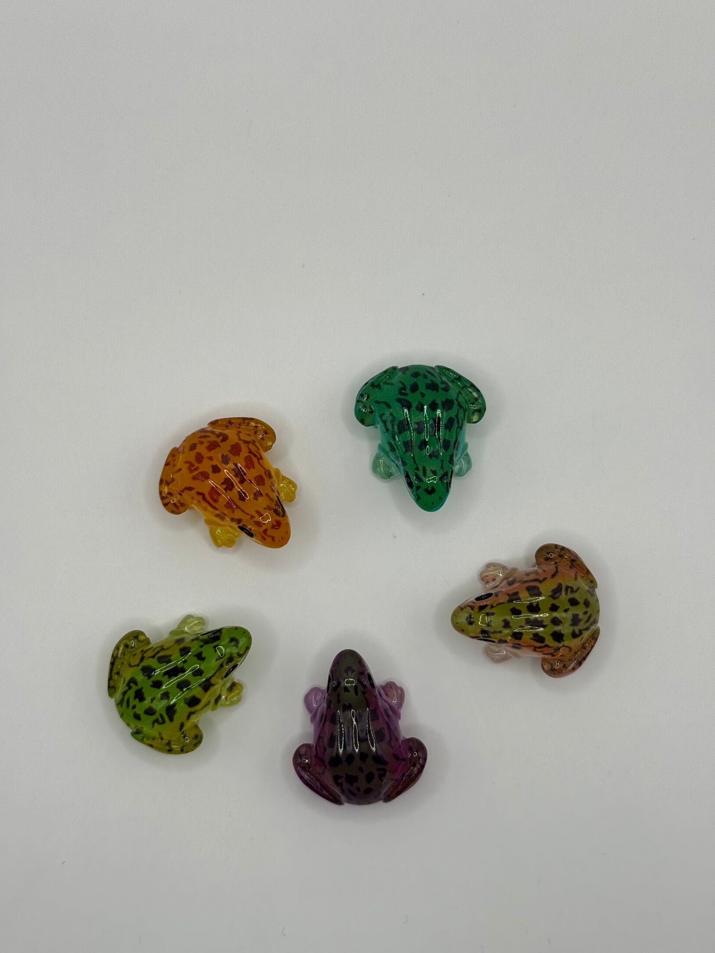 Leuchtende Mini-Frösche-Figuren, 1stk, Farbe zufällig (glow-in-the-dark), 1.7cm x 2.7cm