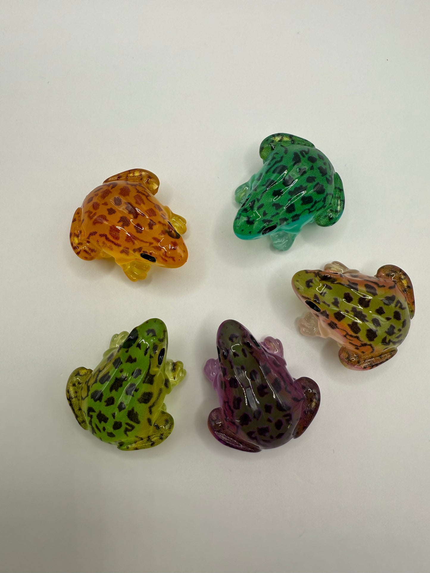 Leuchtende Mini-Frösche-Figuren, 1stk, Farbe zufällig (glow-in-the-dark), 1.7cm x 2.7cm