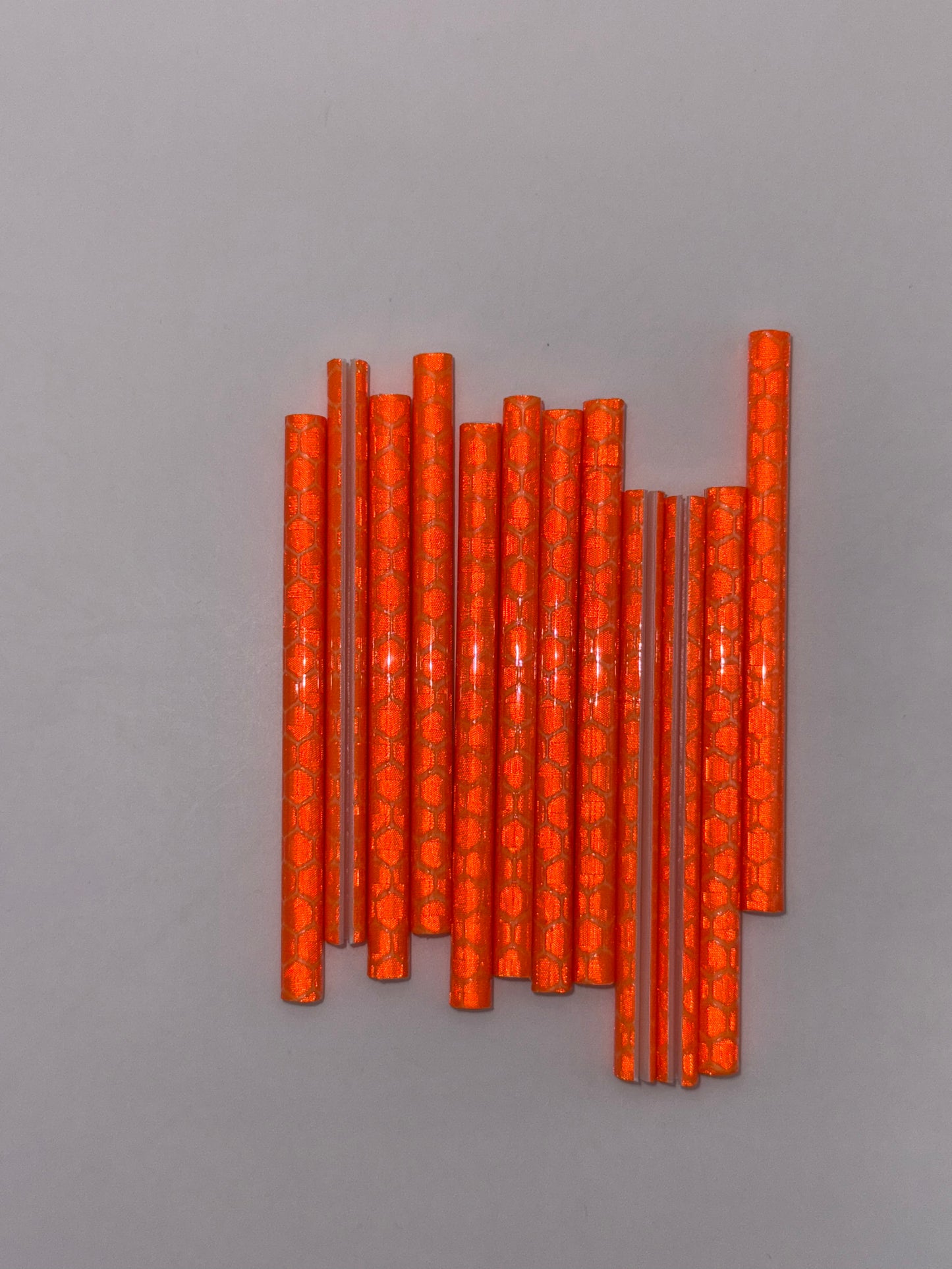 Speichenreflektoren für Fahrräder, orange, 7.5cm lang (12stk)