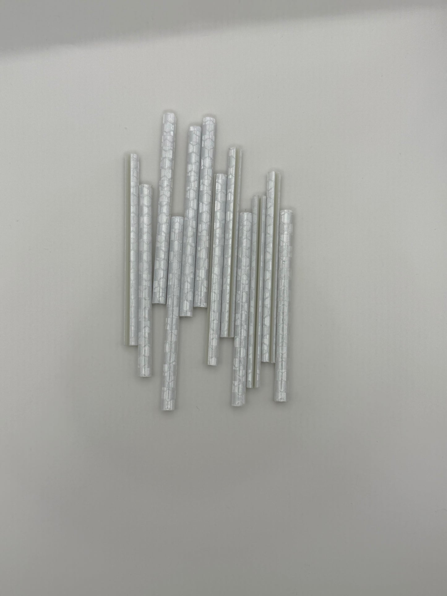Speichenreflektoren für Fahrräder, silber, 7.5cm lang (12stk)