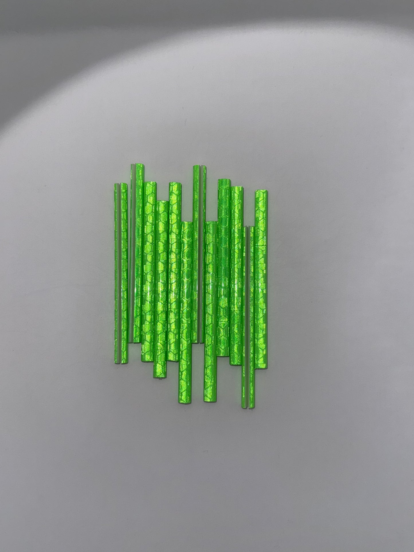 Speichenreflektoren für Fahrräder, grün, 7.5cm lang (12stk)