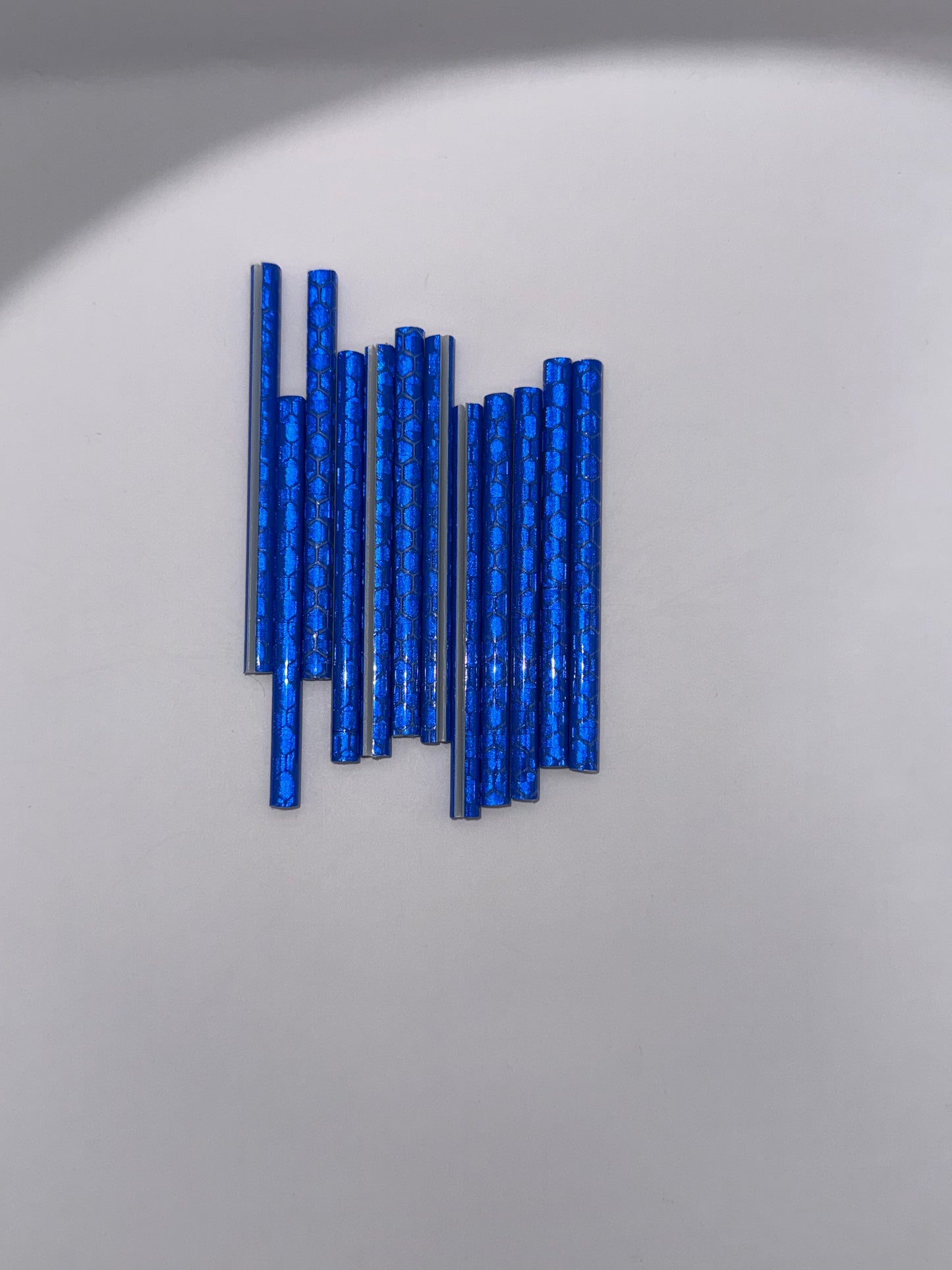 Speichenreflektoren für Fahrräder, blau, 7.5cm lang (12stk)