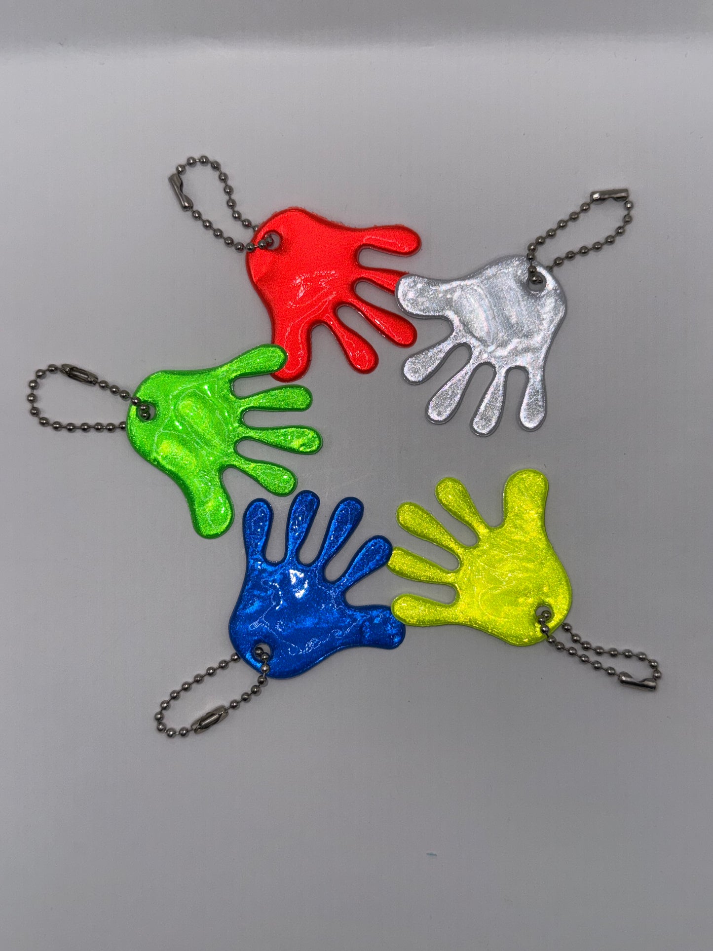 Reflektierende Hand-Anhänger, Farbe zufällig, 4.7cm x 4.7cm (1stk)