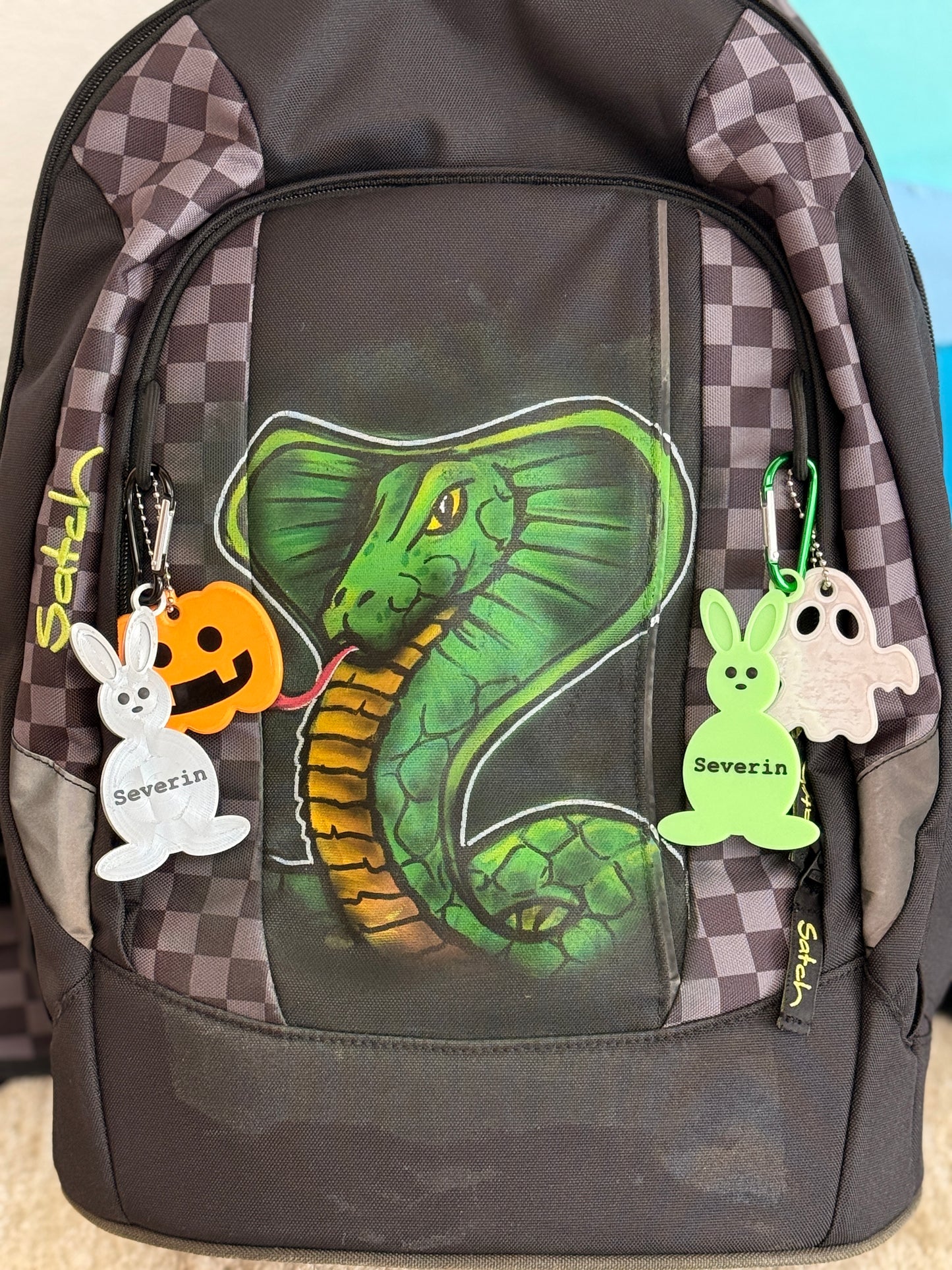 Lumi der Hase (3D-Anhänger) - personalisierbar