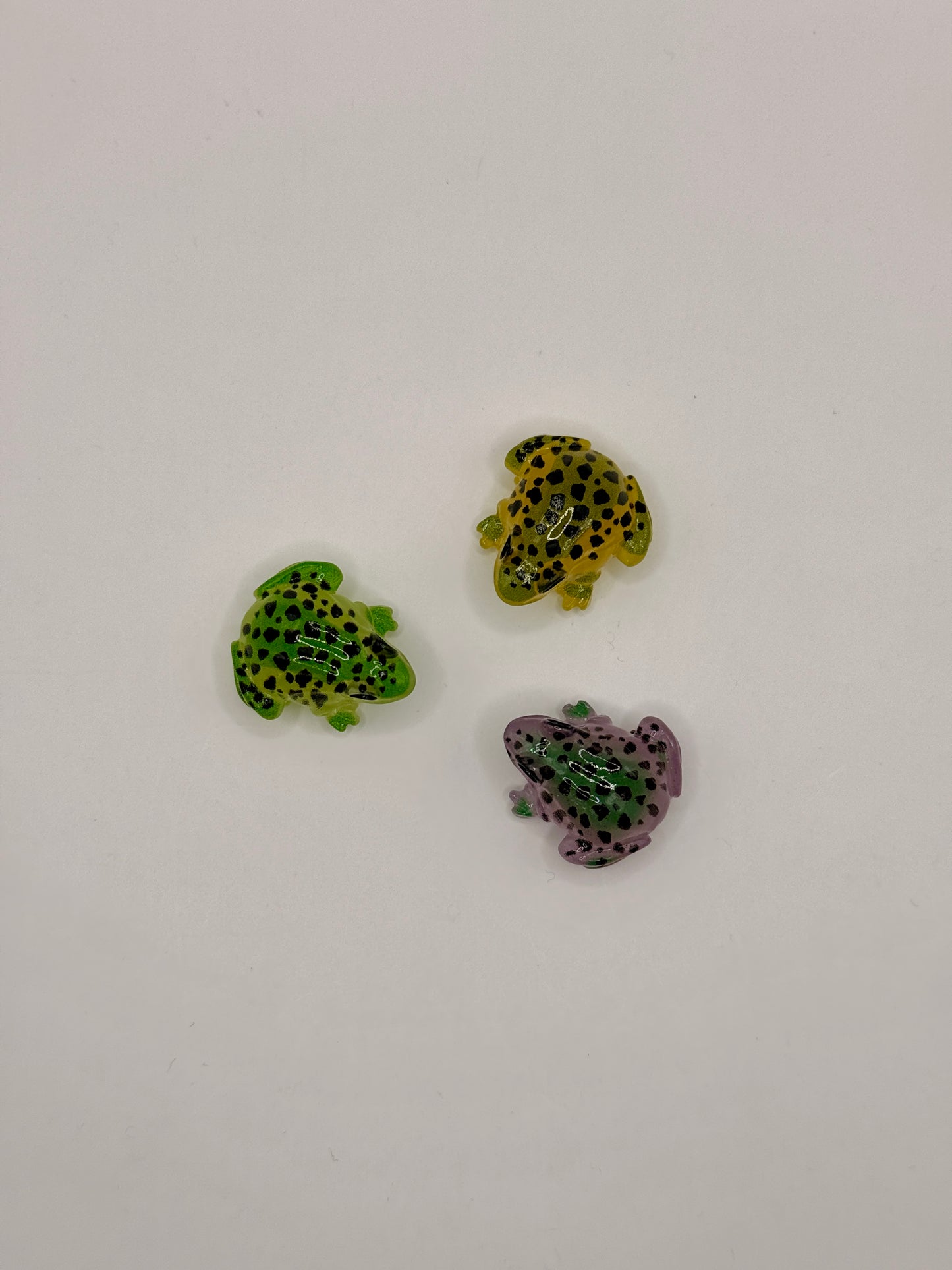 Mini-Frosch-Figuren (3 Stk, glow-in-the-dark), 1.7cm x 2.7cm