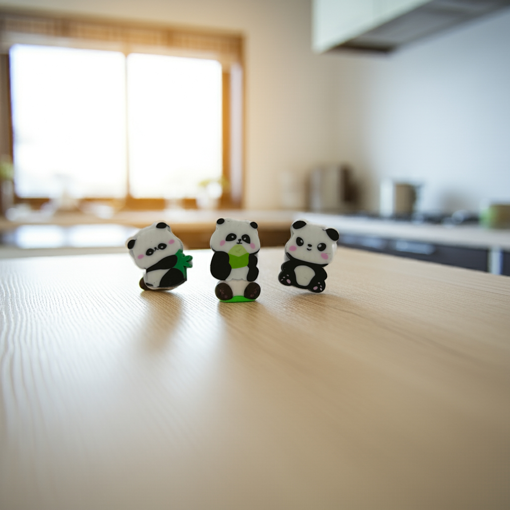 Panda-Radiergummi, 2.8 x 2.1cm (3stk)