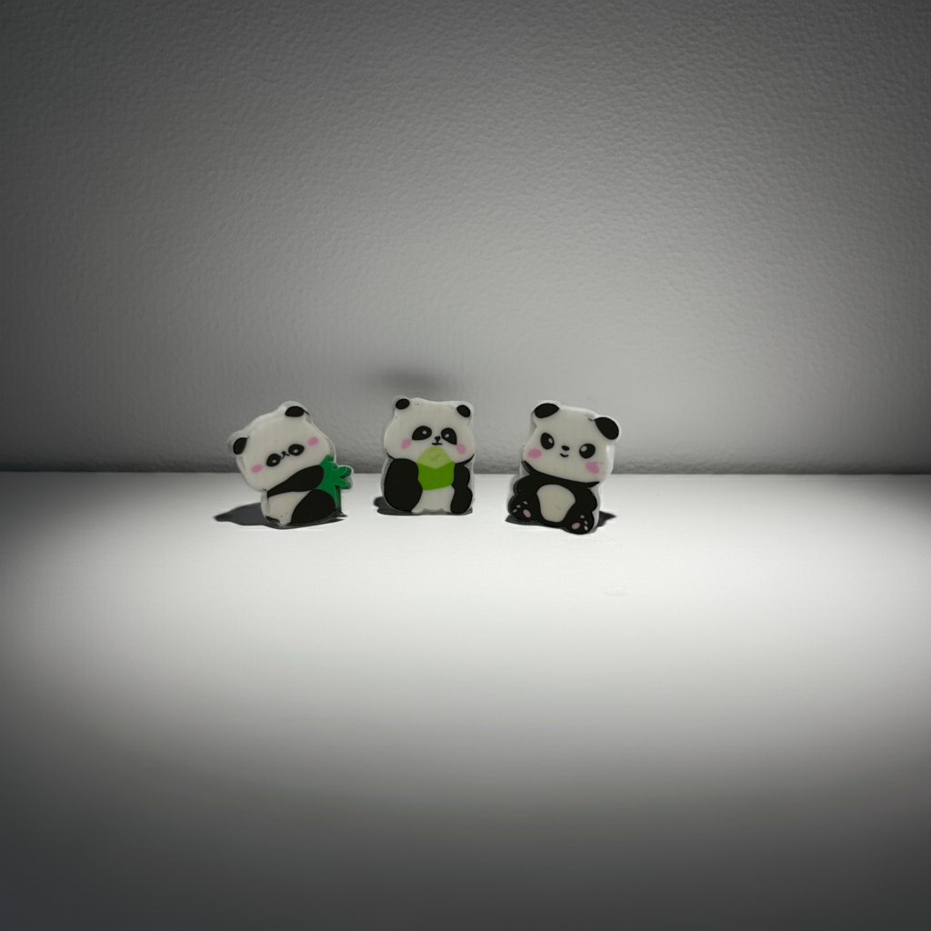 Panda-Radiergummi, 2.8 x 2.1cm (3stk)