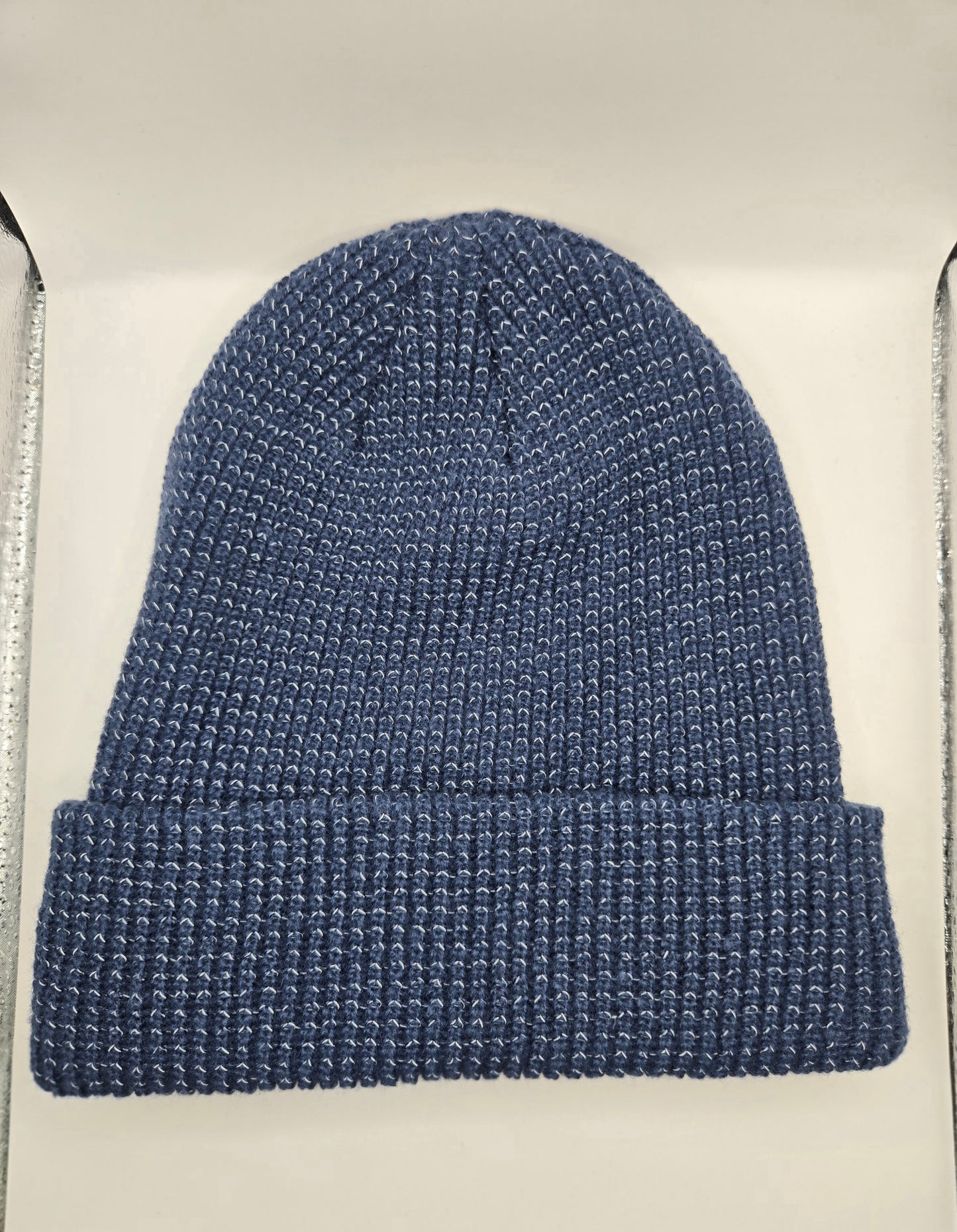 Reflektierende Mütze, dunkelblau (One-Size, 22 x 20cm, 1 Stk)