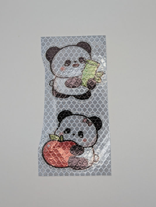 Panda Reflektor-Sticker, 4.5 x 5cm (2stk)