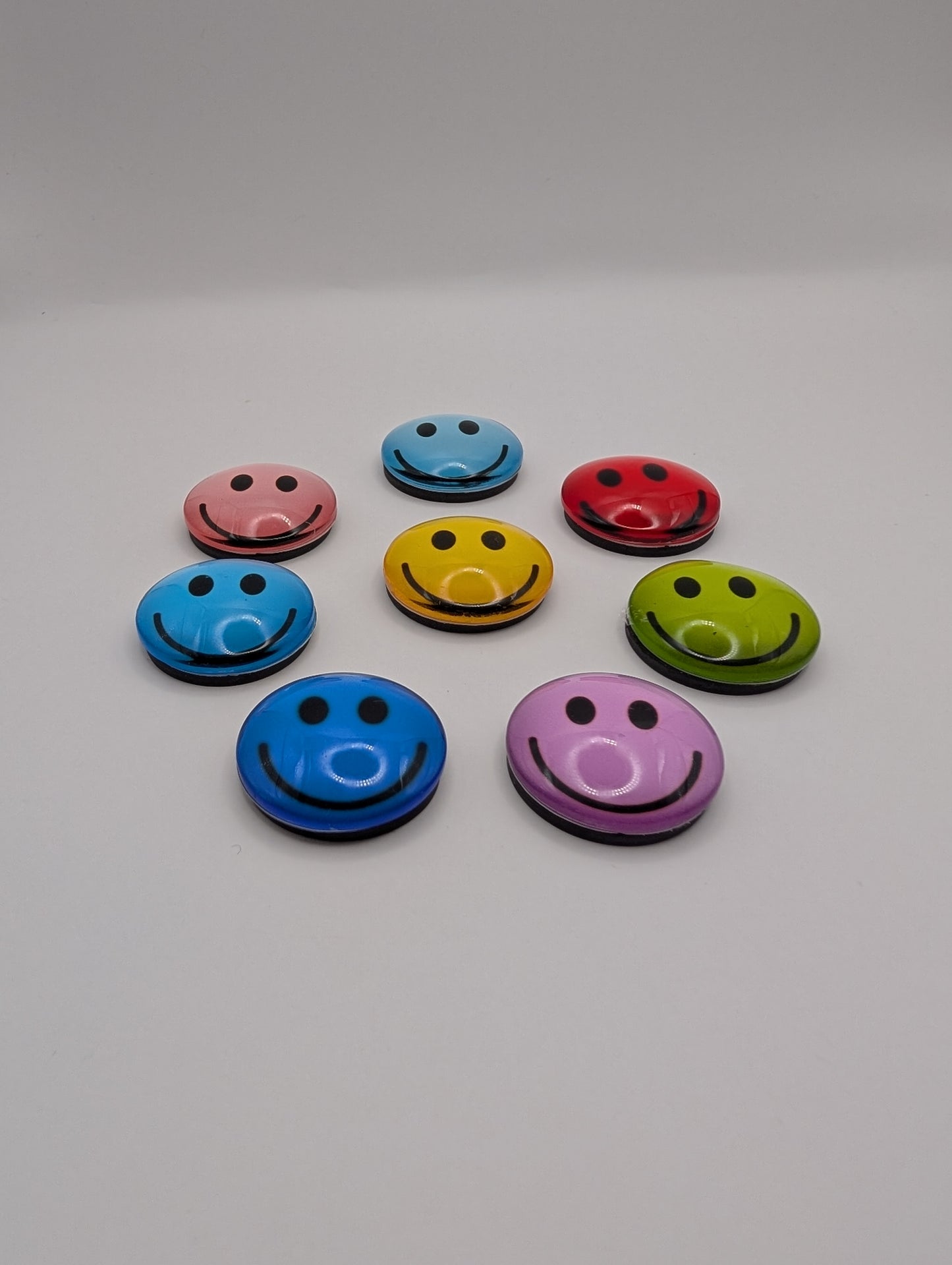 Bunte Smiley Kühlschrankmagnete, Farbe zufällig, 2.5 x 2.5cm (2stk)