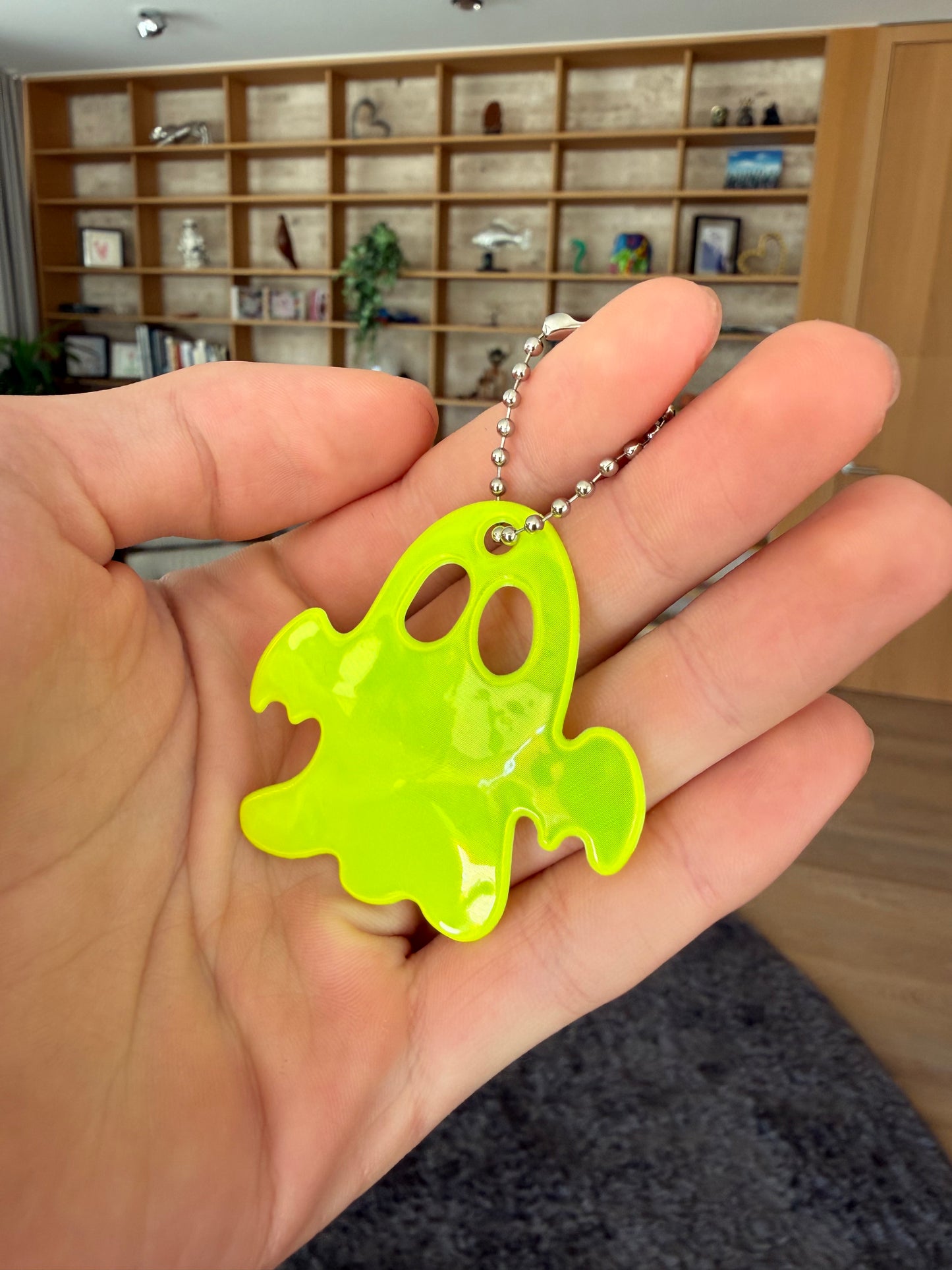 Reflektierender Geist-Anhänger im 5er Set, 5.7cm x 5.8cm